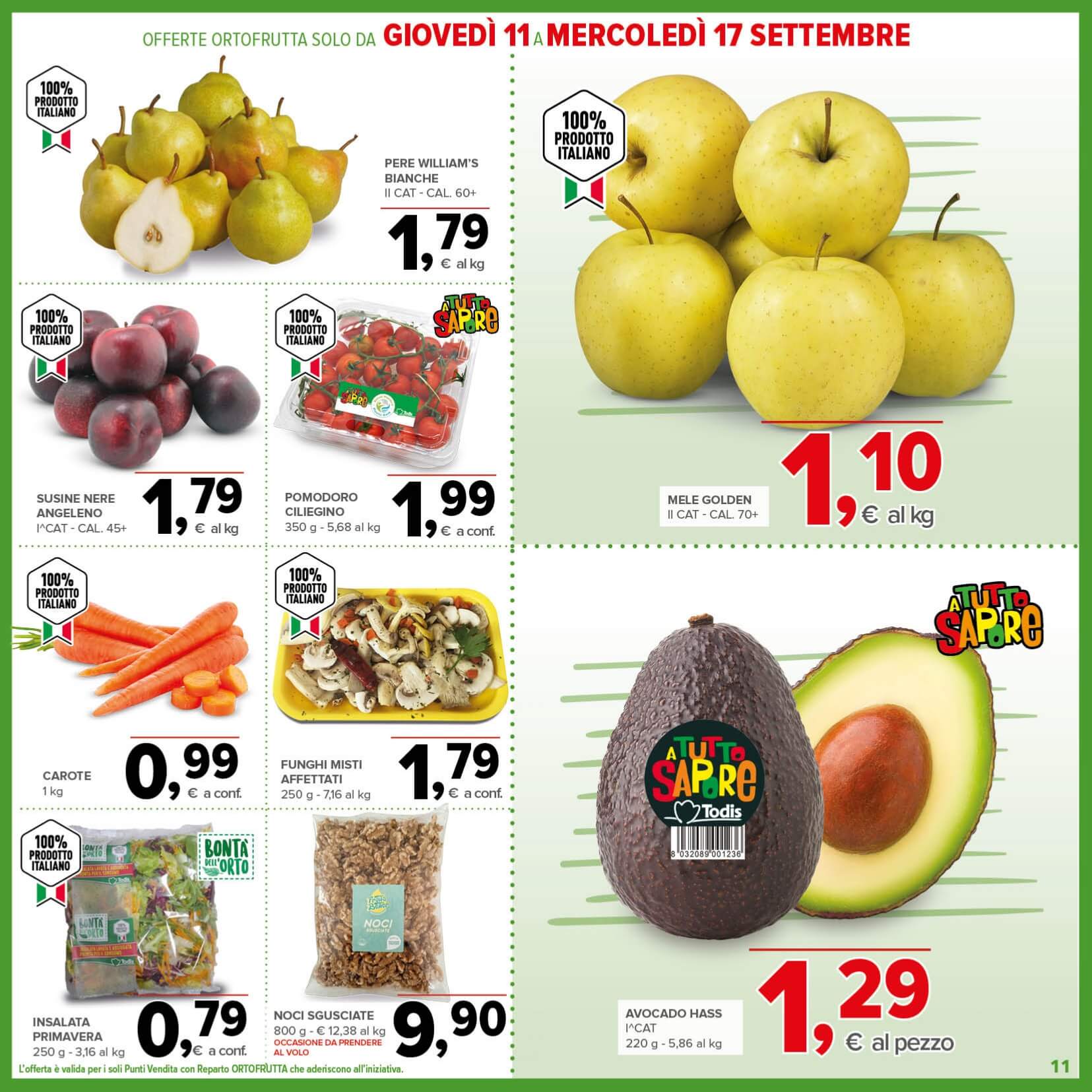 todis - Volantino Todis valido dal 04/09 al 14/09 - page: 11