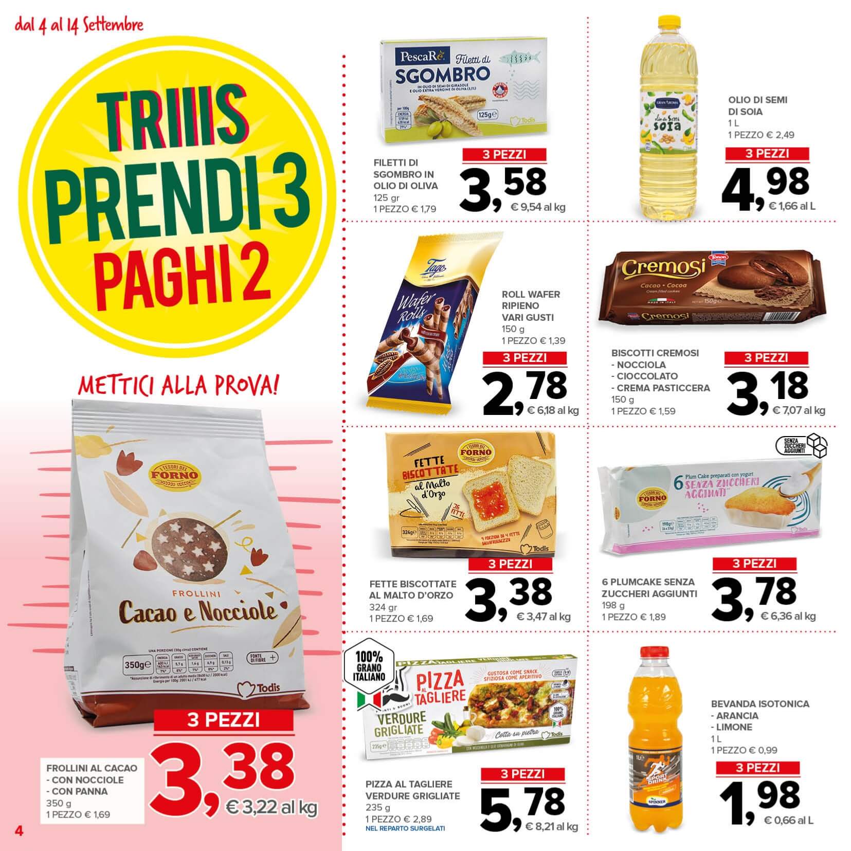 todis - Volantino Todis valido dal 04/09 al 14/09 - page: 4