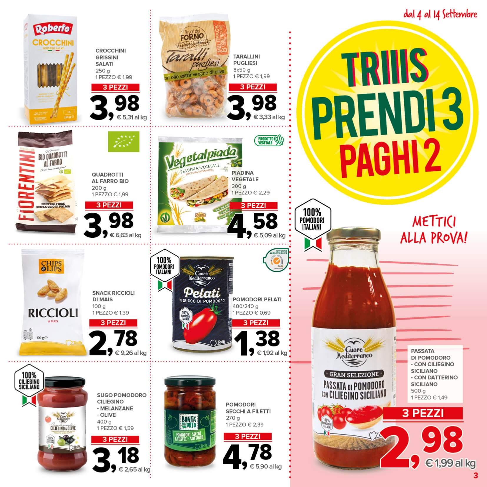 todis - Volantino Todis valido dal 04/09 al 14/09 - page: 3