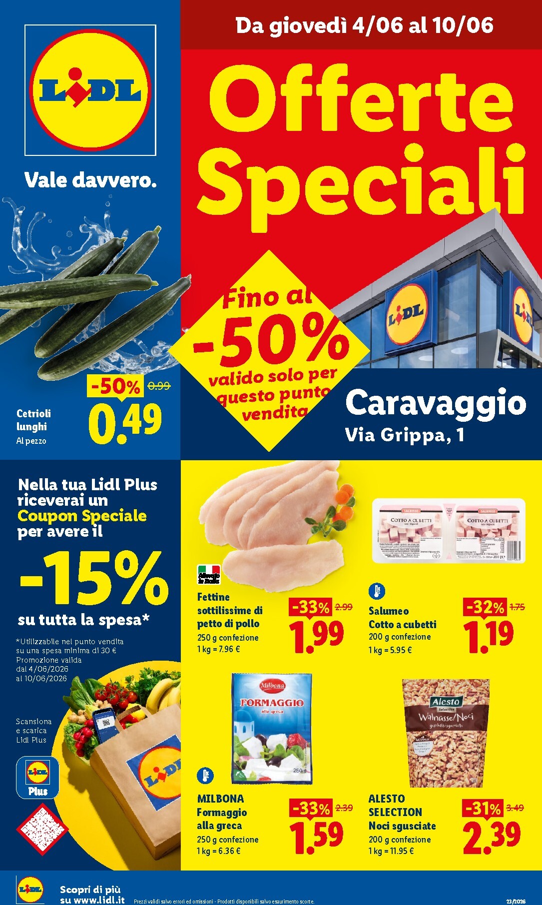 lidl - Volantino Lidl - Caravaggio per la prossima settimana dal giovedì 04/06/2026 al mercoledì 10/06/2026