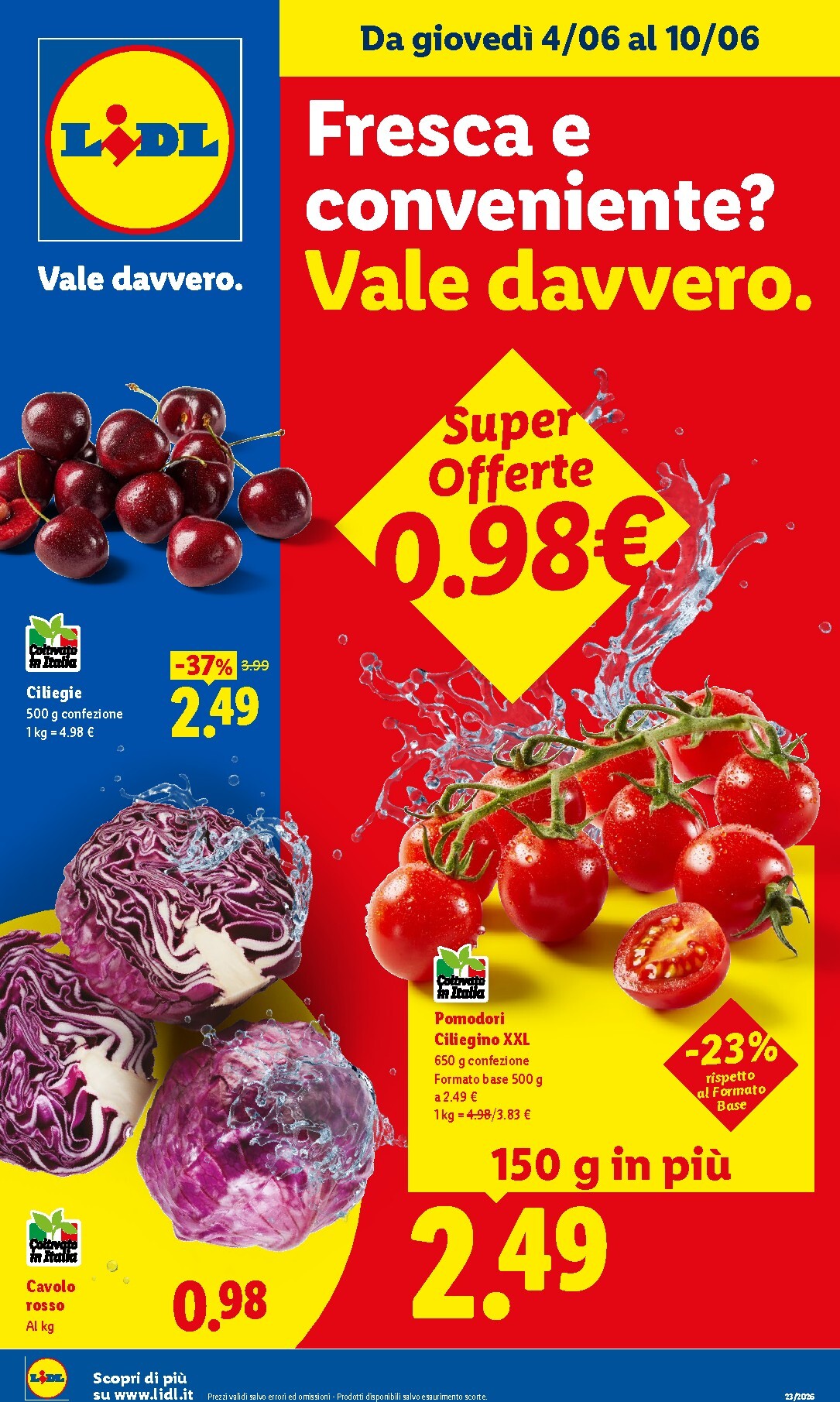 lidl - Volantino futuro Lidl - Fresca e Conveniente valido dal giovedì 04/06/2026 al mercoledì 10/06/2026 - page: 1