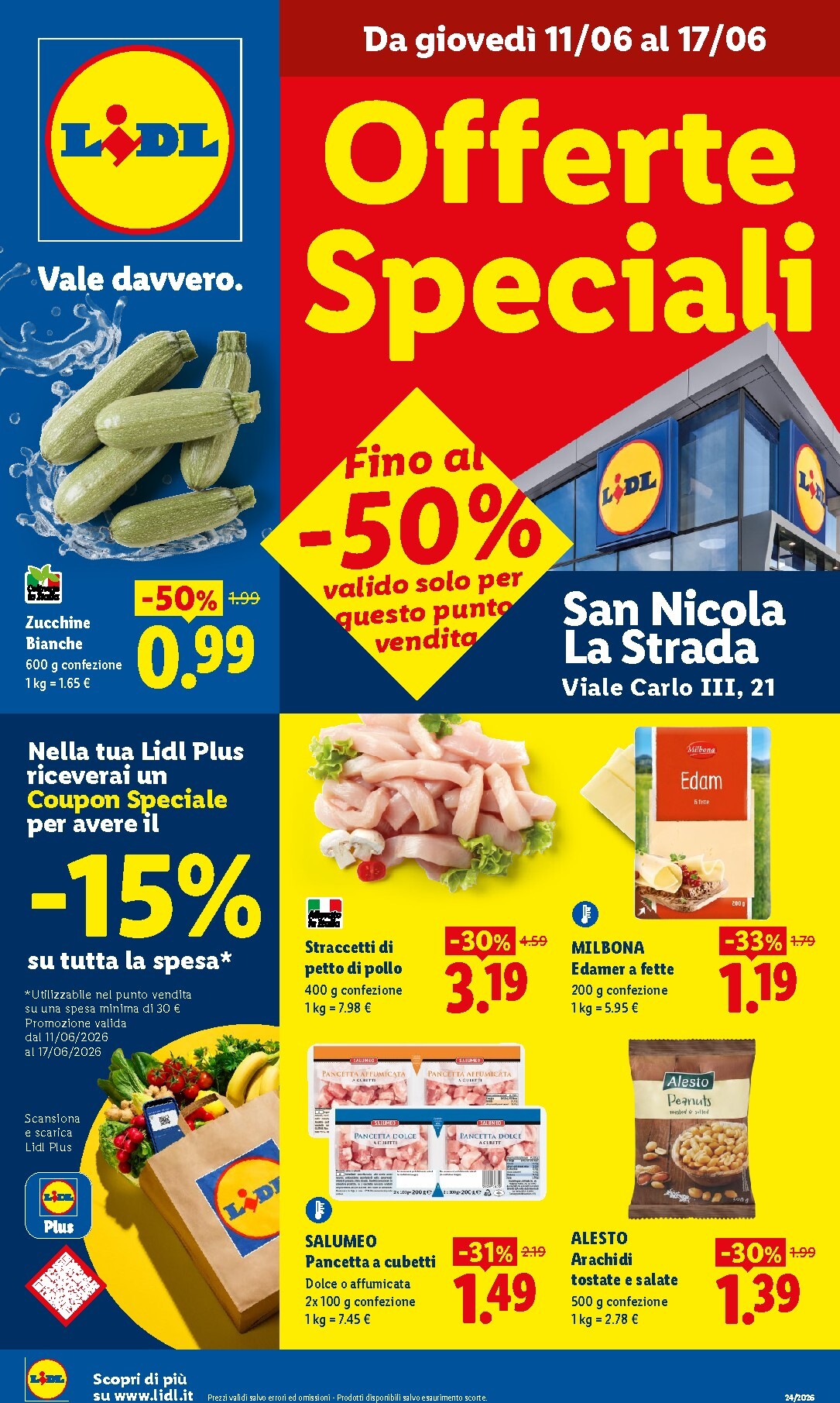 lidl - Volantino Lidl - S. Nicola La Str. per la prossima settimana dal giovedì 11/06/2026 al mercoledì 17/06/2026 - page: 1
