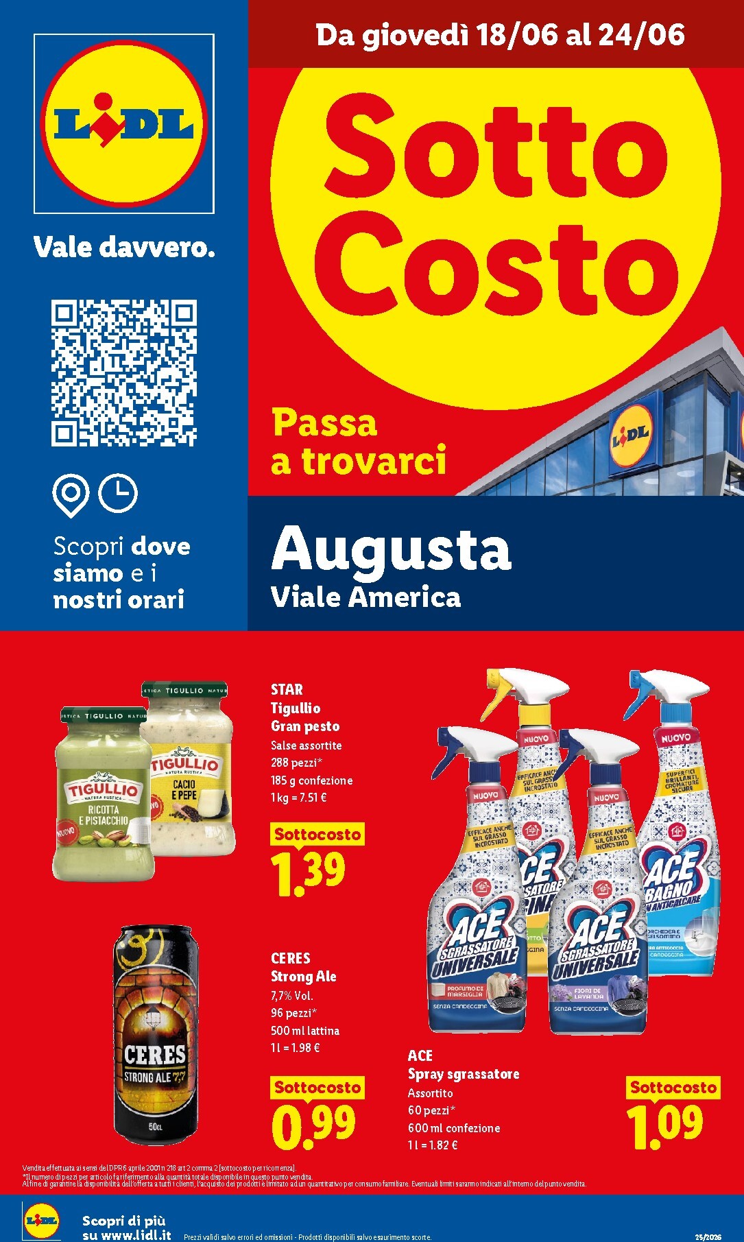 lidl - Volantino attuale di Lidl - Augusta valido dal giovedì 18/06/2026 al mercoledì 24/06/2026
