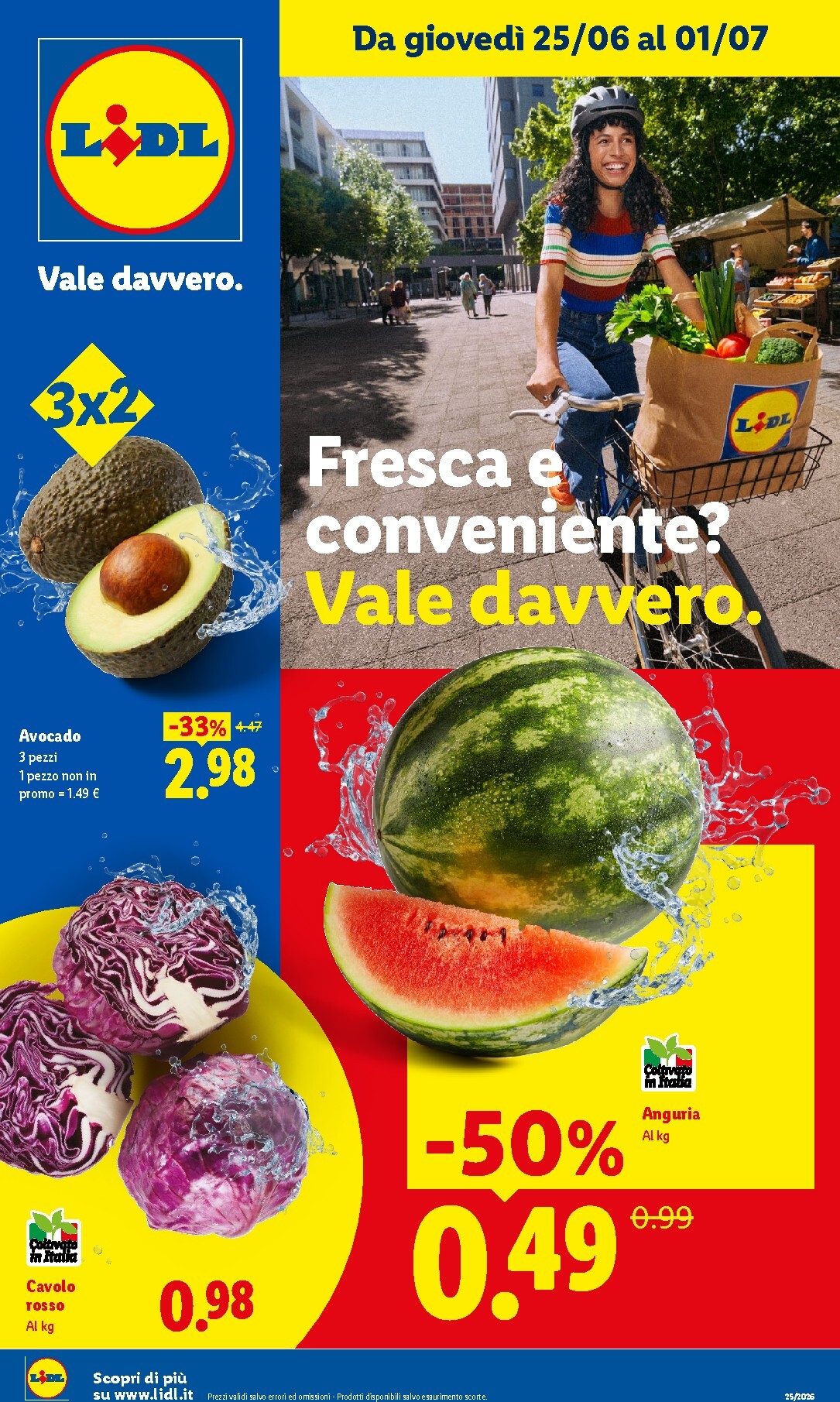 lidl - Volantino futuro Lidl - Fresca e Conveniente valido dal giovedì 25/06/2026 al mercoledì 01/07/2026 - page: 1