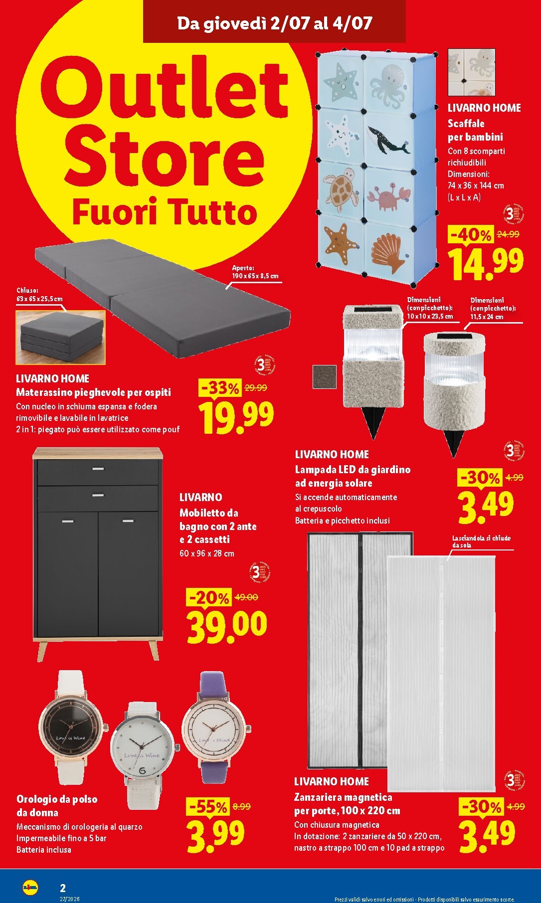 lidl - Volantino Lidl - Outlet Store Montevarchi per la prossima settimana dal giovedì 02/07/2026 al sabato 04/07/2026 - page: 2