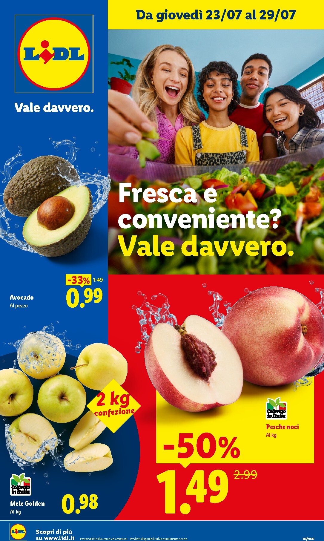 lidl - Volantino Lidl - Fresca e conveniente per la prossima settimana dal giovedì 23/07/2026 al mercoledì 29/07/2026