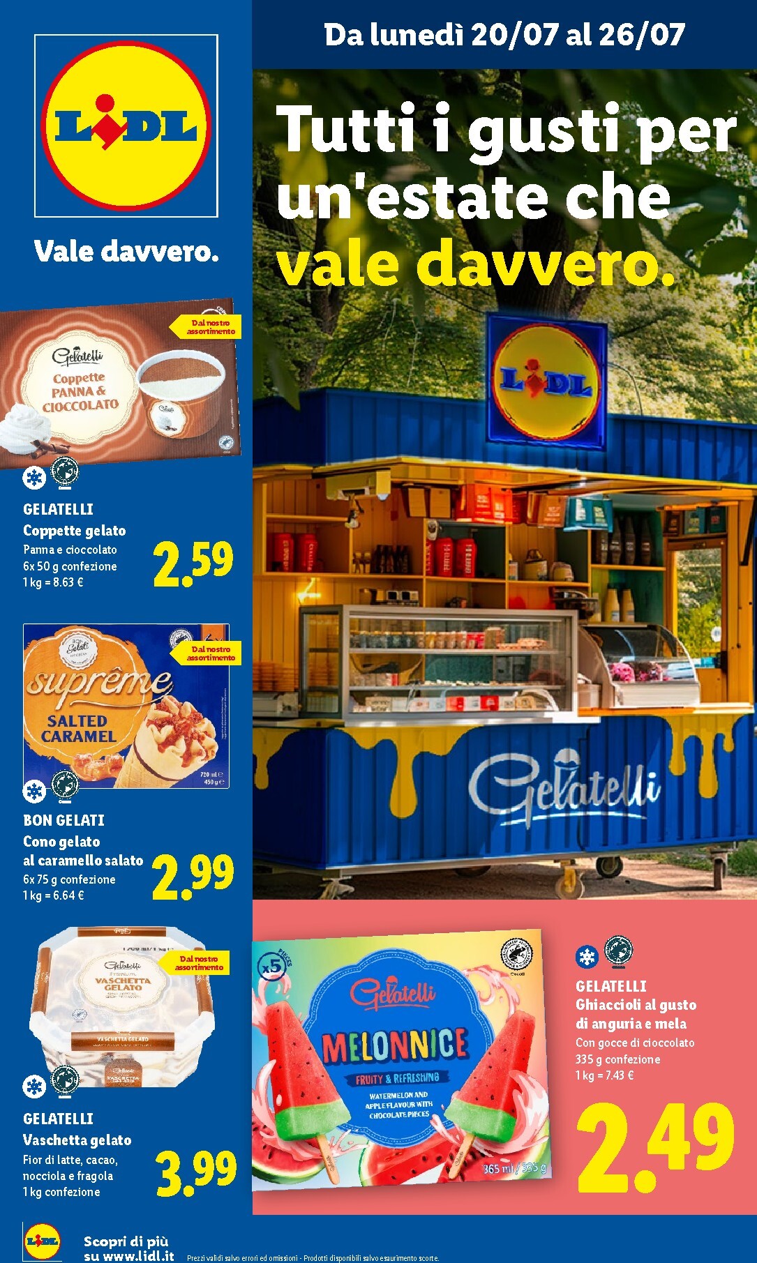 lidl - Volantino attuale di Lidl - Tutti i gusti dell'estate valido dal lunedì 20/07/2026 al domenica 26/07/2026