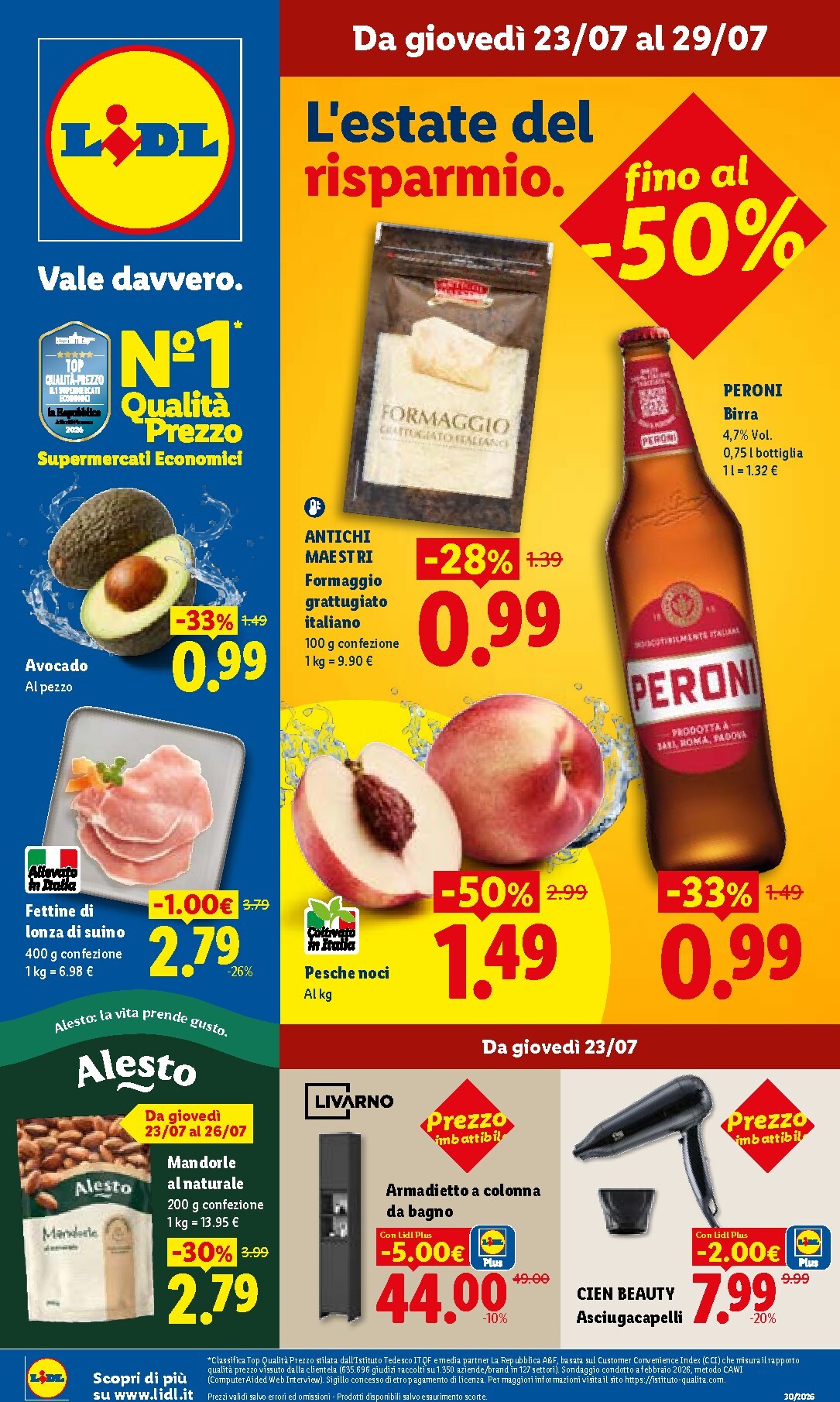 lidl - Volantino attuale di Lidl valido dal giovedì 23/07/2026 al mercoledì 29/07/2026