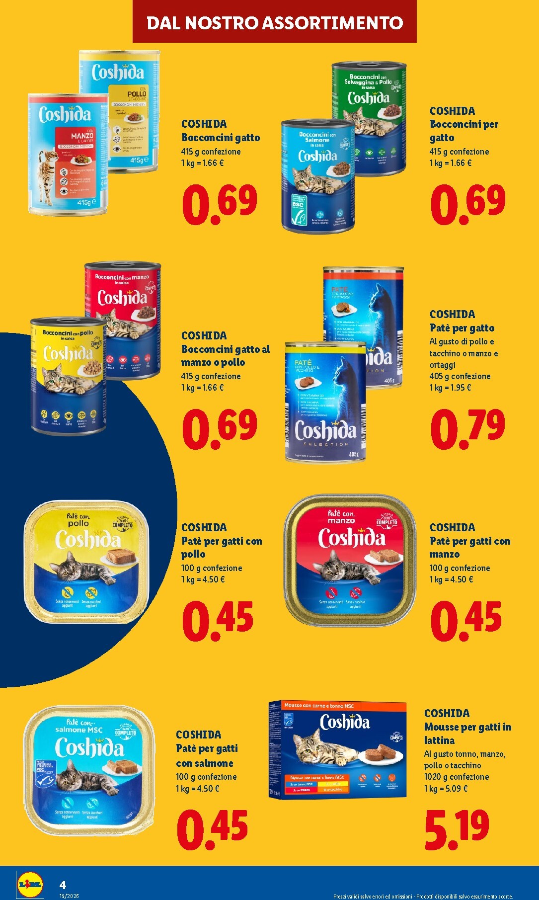 lidl - Volantino Lidl - Per i tuoi amici a 4 zampe per la prossima settimana dal giovedì 30/07/2026 al mercoledì 05/08/2026 - page: 4