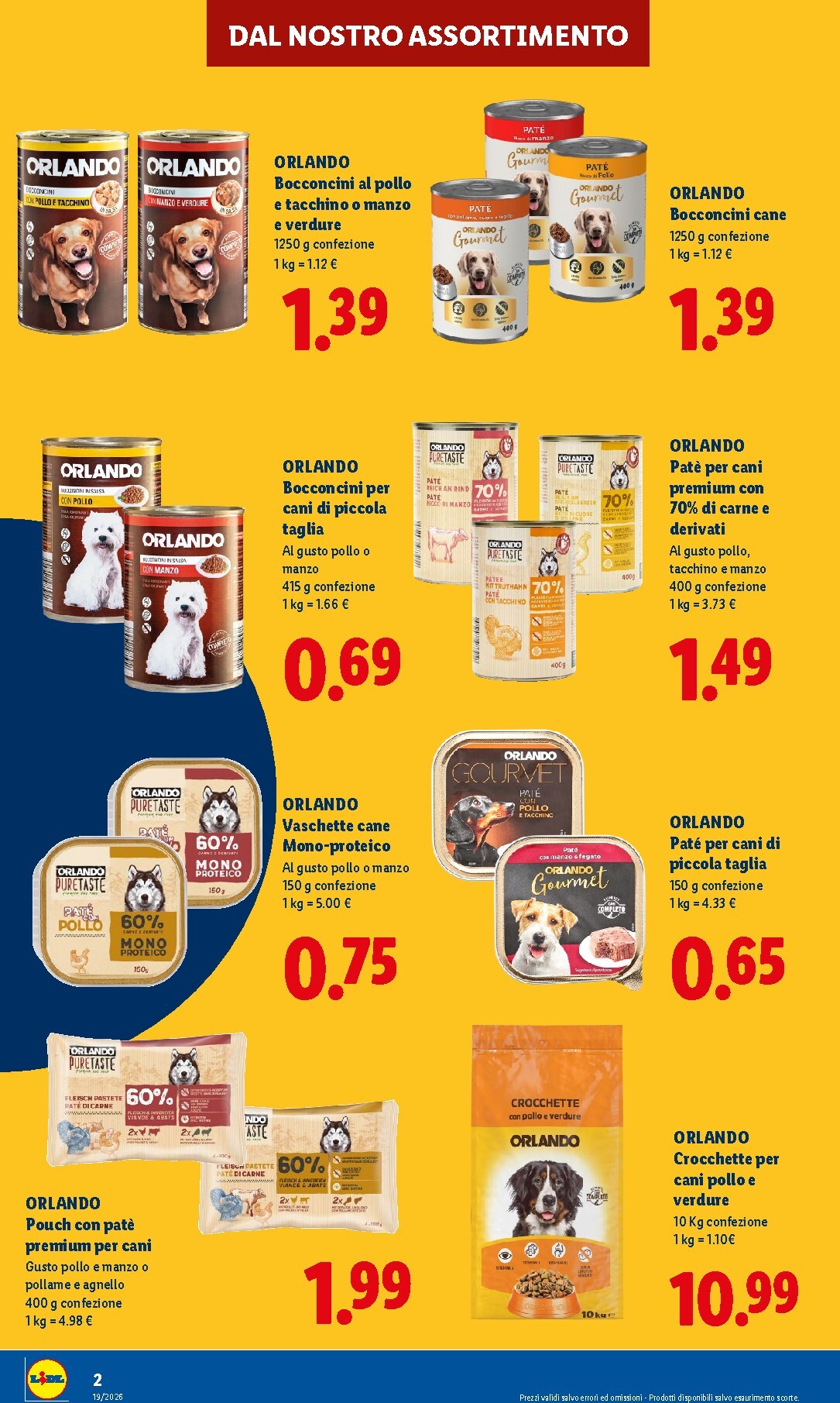 lidl - Volantino Lidl - Per i tuoi amici a 4 zampe per la prossima settimana dal giovedì 30/07/2026 al mercoledì 05/08/2026 - page: 2