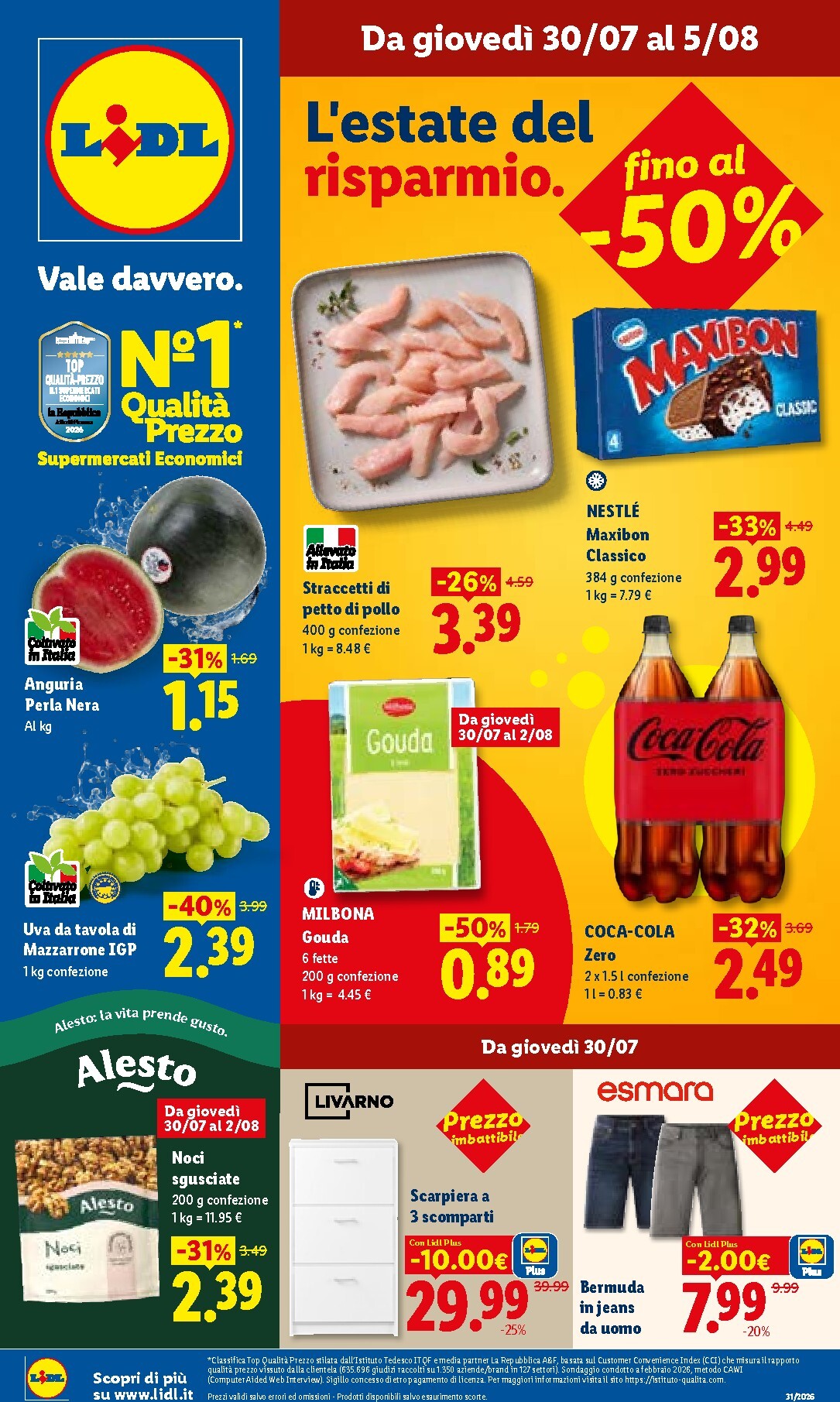 lidl - Volantino attuale di Lidl valido dal giovedì 30/07/2026 al mercoledì 05/08/2026