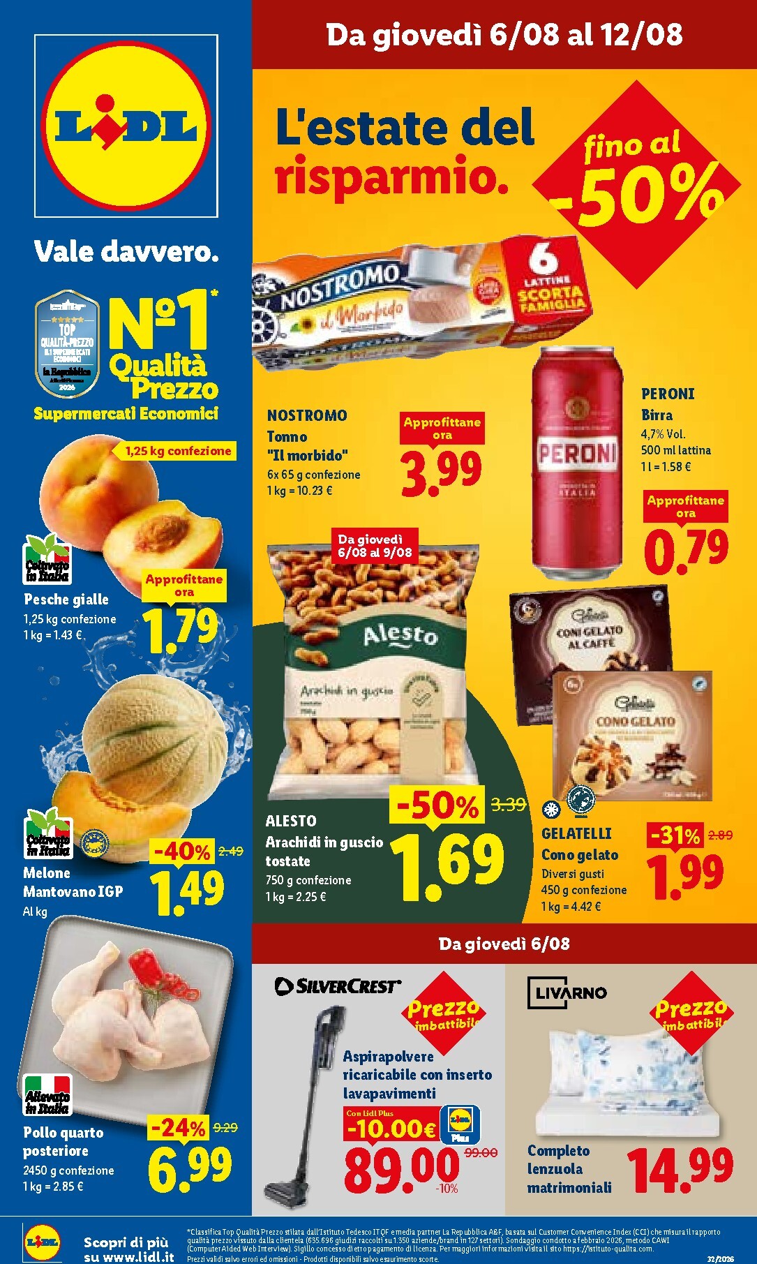 lidl - Volantino Lidl per la prossima settimana dal giovedì 06/08/2026 al mercoledì 12/08/2026