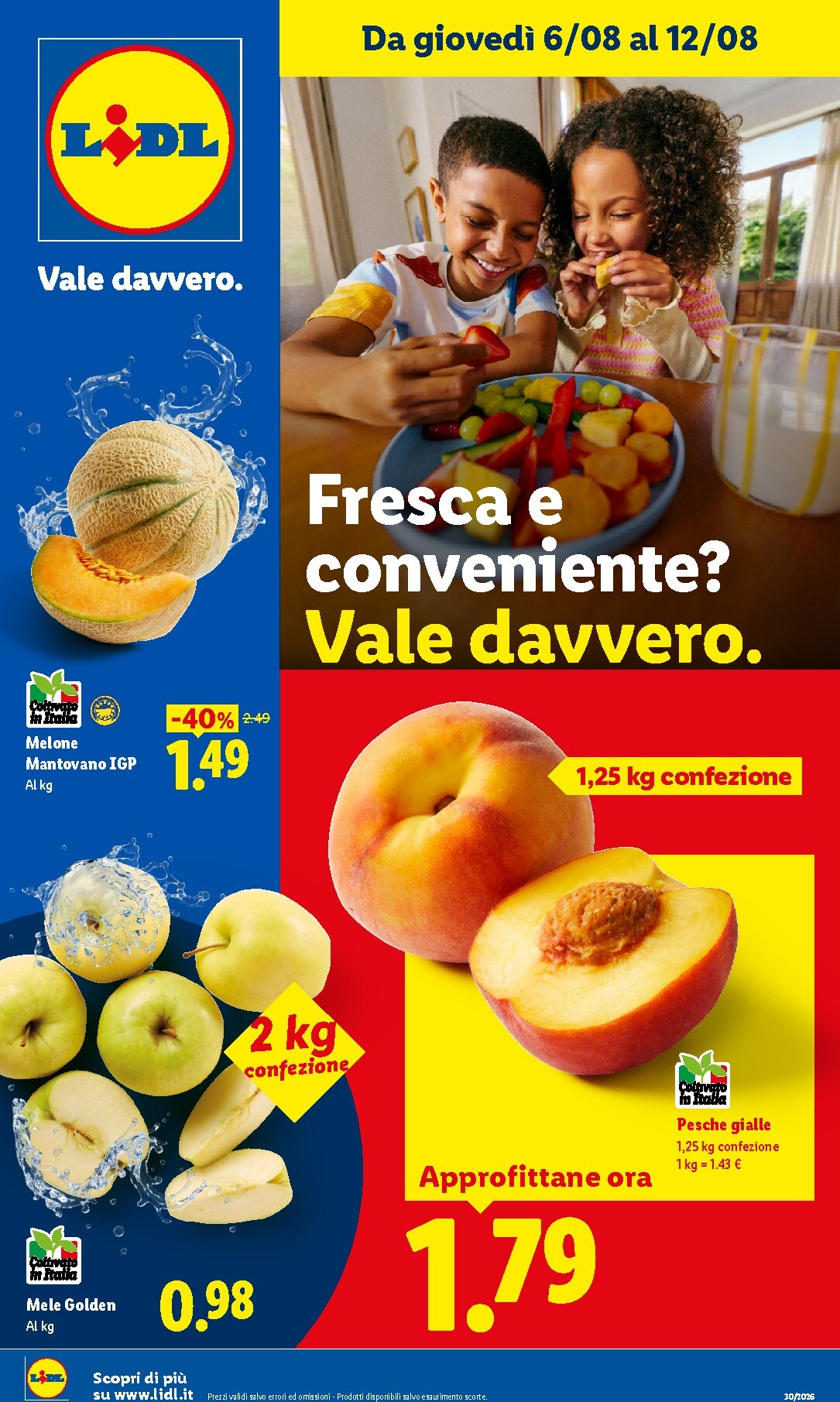 lidl - Volantino Lidl - Fresca e conveniente per la prossima settimana dal giovedì 06/08/2026 al mercoledì 12/08/2026