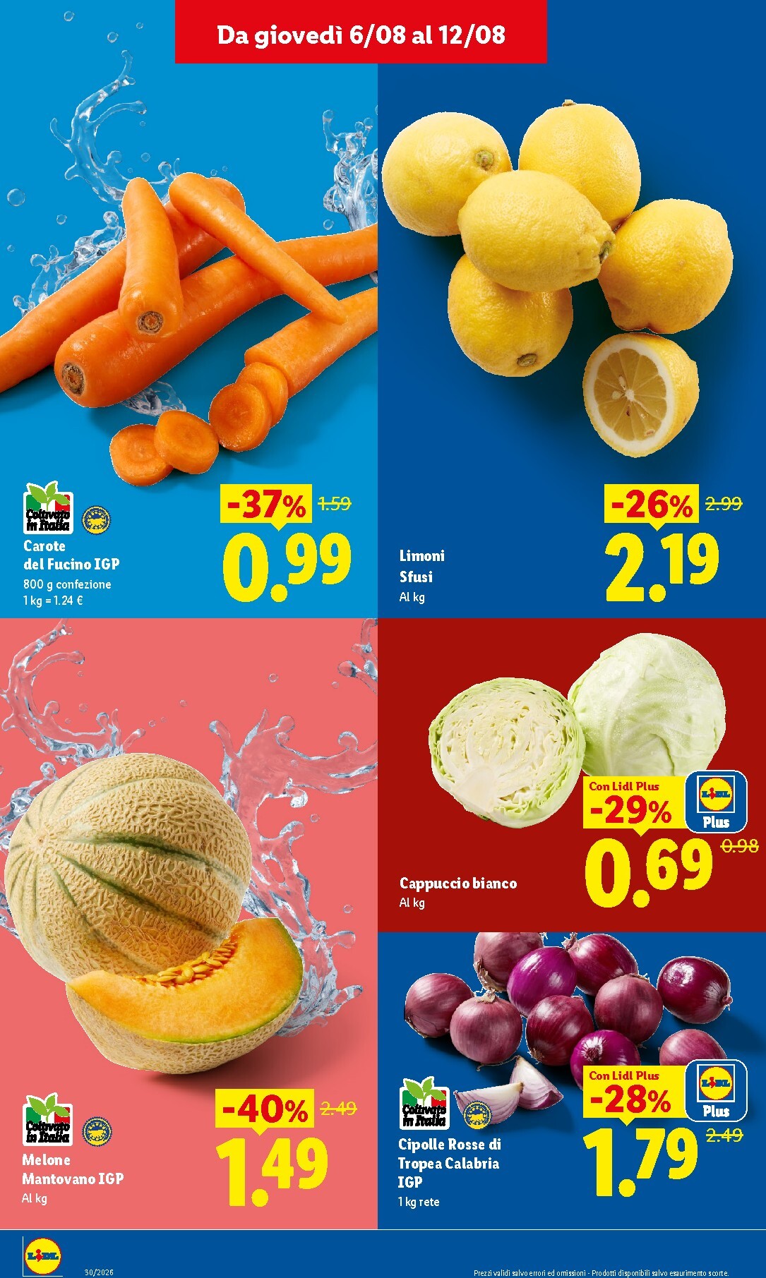 lidl - Volantino Lidl - Fresca e conveniente per la prossima settimana dal giovedì 06/08/2026 al mercoledì 12/08/2026 - page: 4
