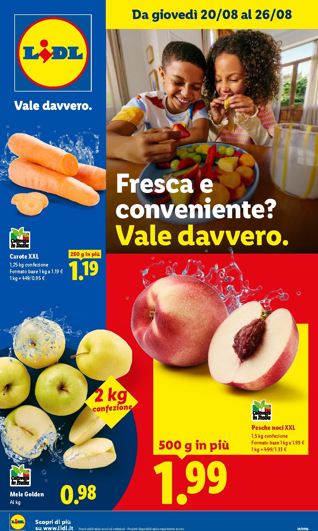 lidl - Volantino Lidl - Fresca e conveniente per la prossima settimana dal giovedì 20/08/2026 al mercoledì 26/08/2026
