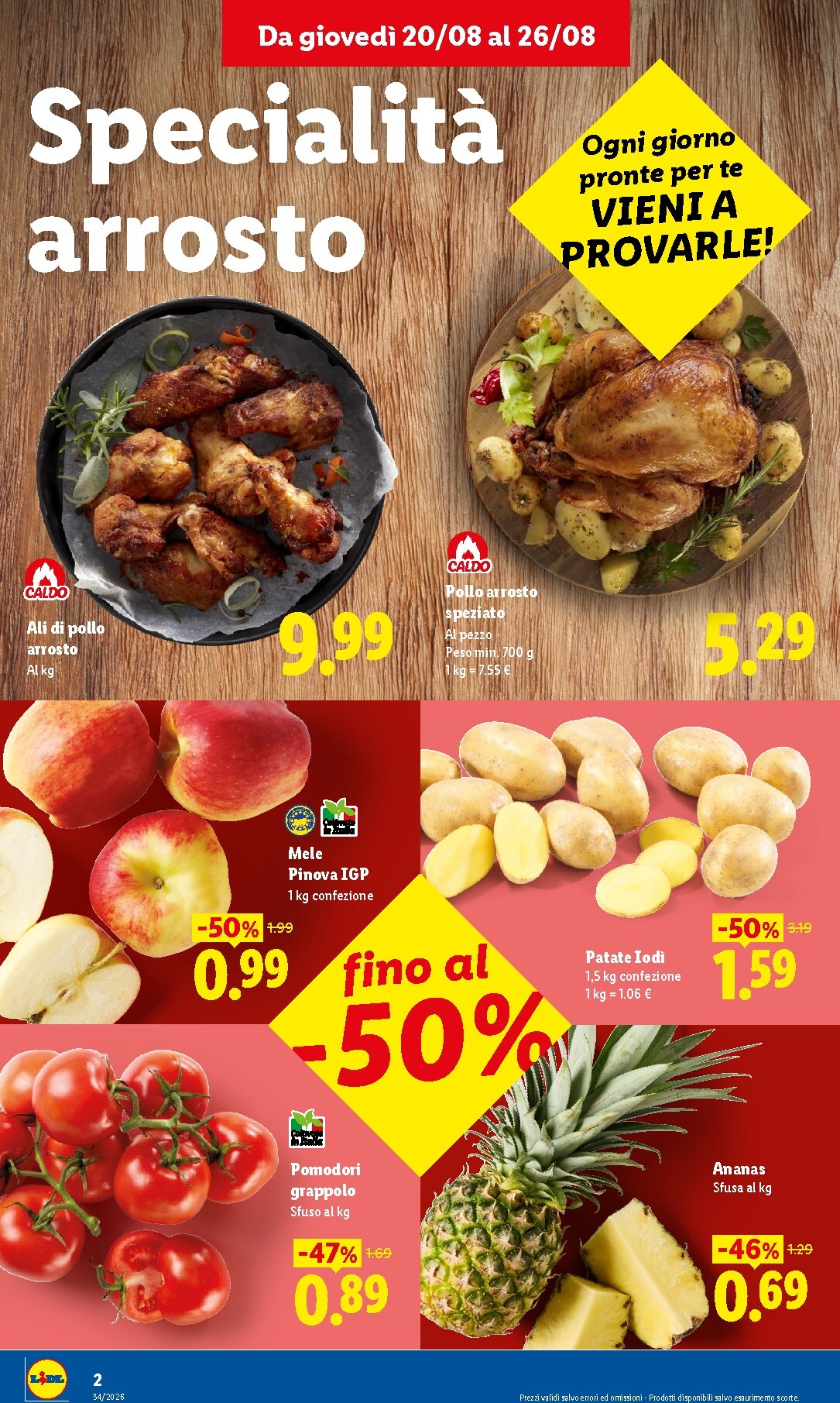 lidl - Volantino Lidl - Nuova apertura Passa a trovarci per la prossima settimana dal giovedì 20/08/2026 al mercoledì 26/08/2026 - page: 2