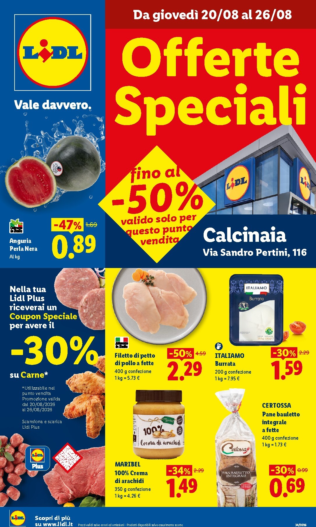 lidl - Volantino Lidl - Offerte Speciali Calcinaia per la prossima settimana dal giovedì 20/08/2026 al mercoledì 26/08/2026