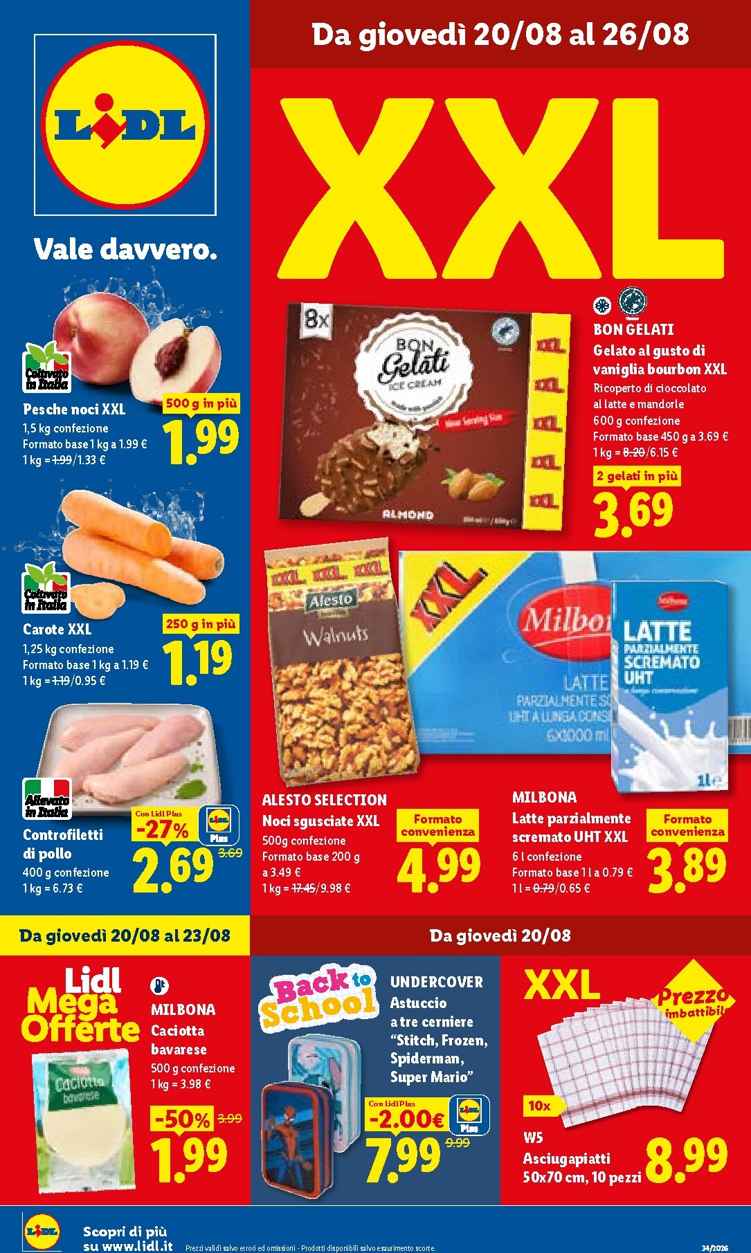 lidl - Volantino Lidl per la prossima settimana dal giovedì 20/08/2026 al mercoledì 26/08/2026 - page: 1