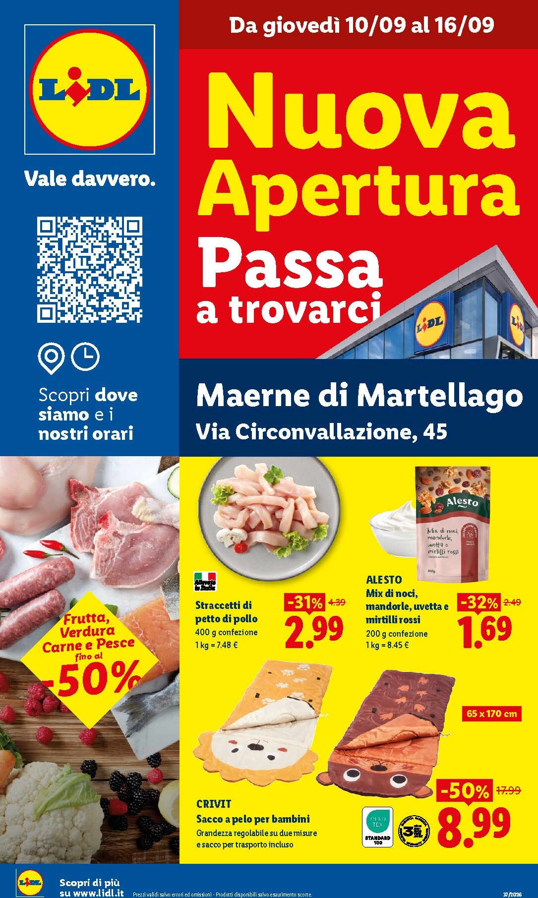 lidl - Volantino futuro Lidl - Nuova apertura - Maerne di Martellago valido dal giovedì 10/09/2026 al mercoledì 16/09/2026