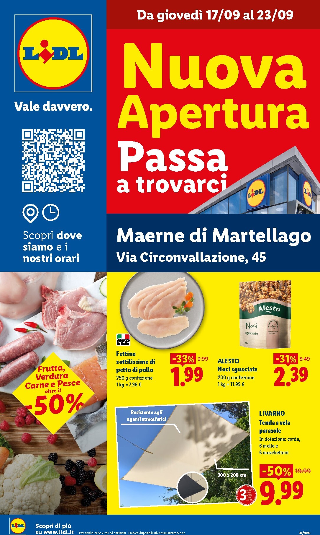 lidl - Volantino futuro Lidl - Nuova apertura Maerne di Martellago valido dal giovedì 17/09/2026 al mercoledì 23/09/2026