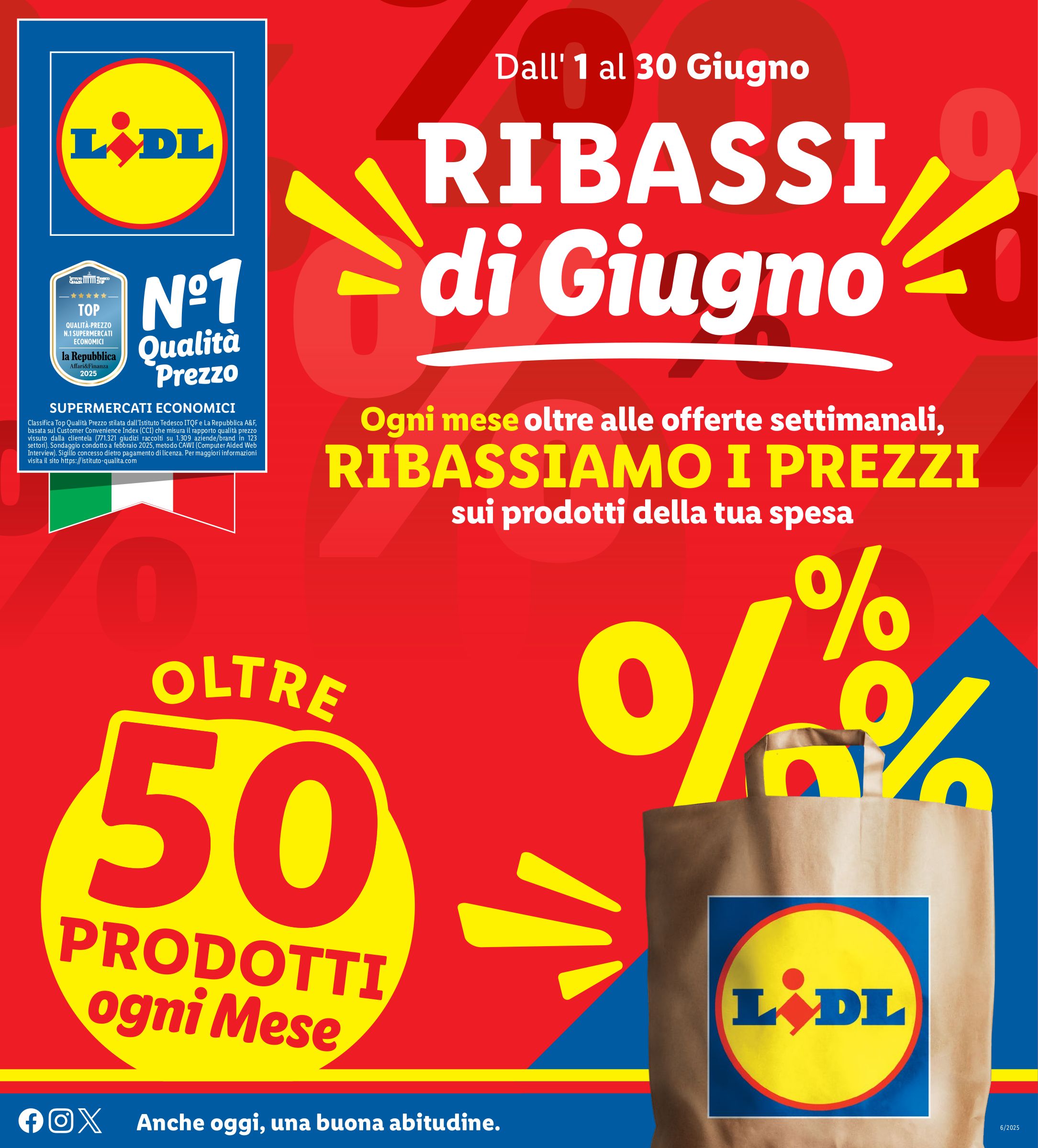 lidl - Volantino Lidl - Ribassi del mese valido dal 01/06 al 30/06