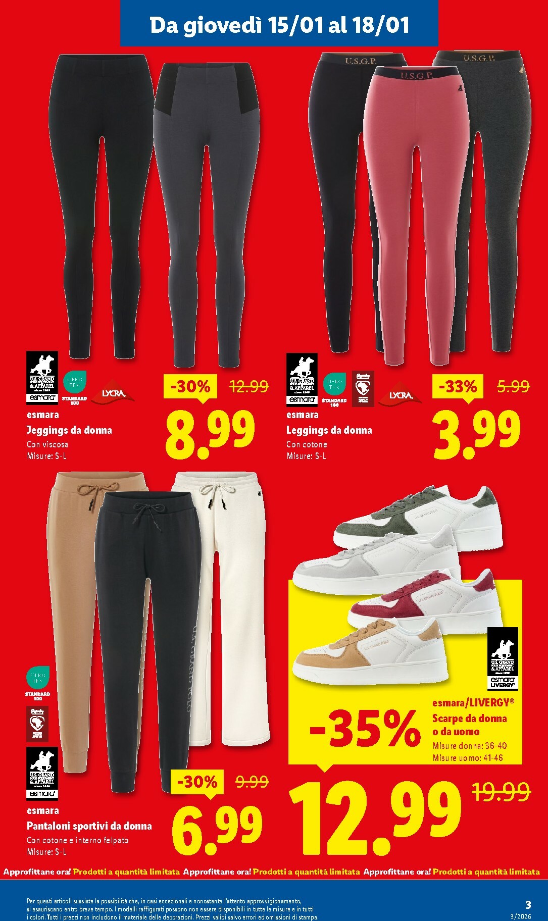 lidl - Volantino Lidl - Mega Affari valido dal 15/01 al 18/01 - page: 3