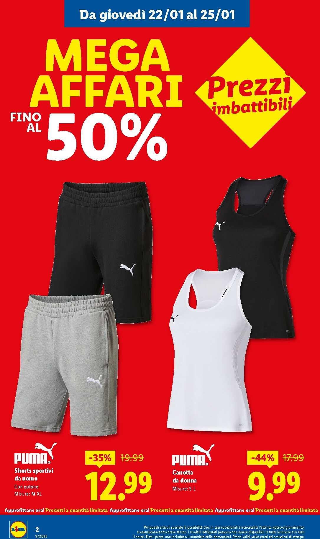 lidl - Volantino Lidl - Mega Affari valido dal 22/01 al 25/01 - page: 2