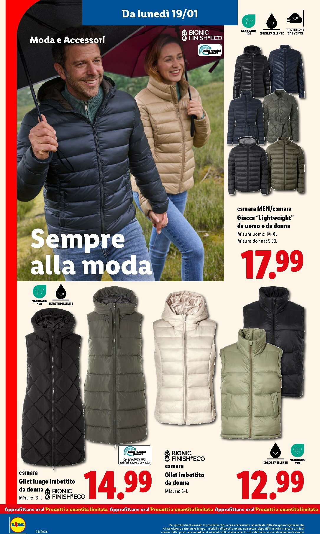 lidl - Volantino Lidl - Sempre alla moda valido dal 19/01 al 25/01