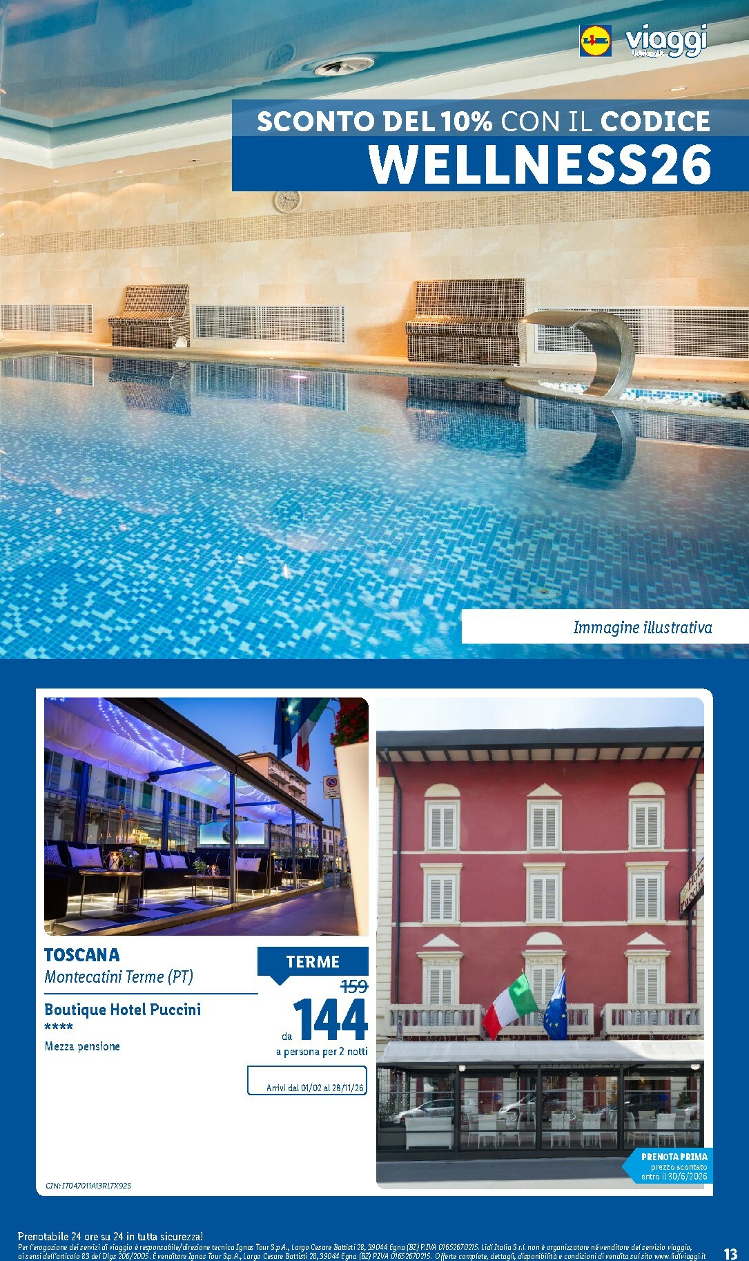 lidl - Volantino Lidl - Viaggi valido dal 22/12/2025 al 28/02/2026 - page: 13