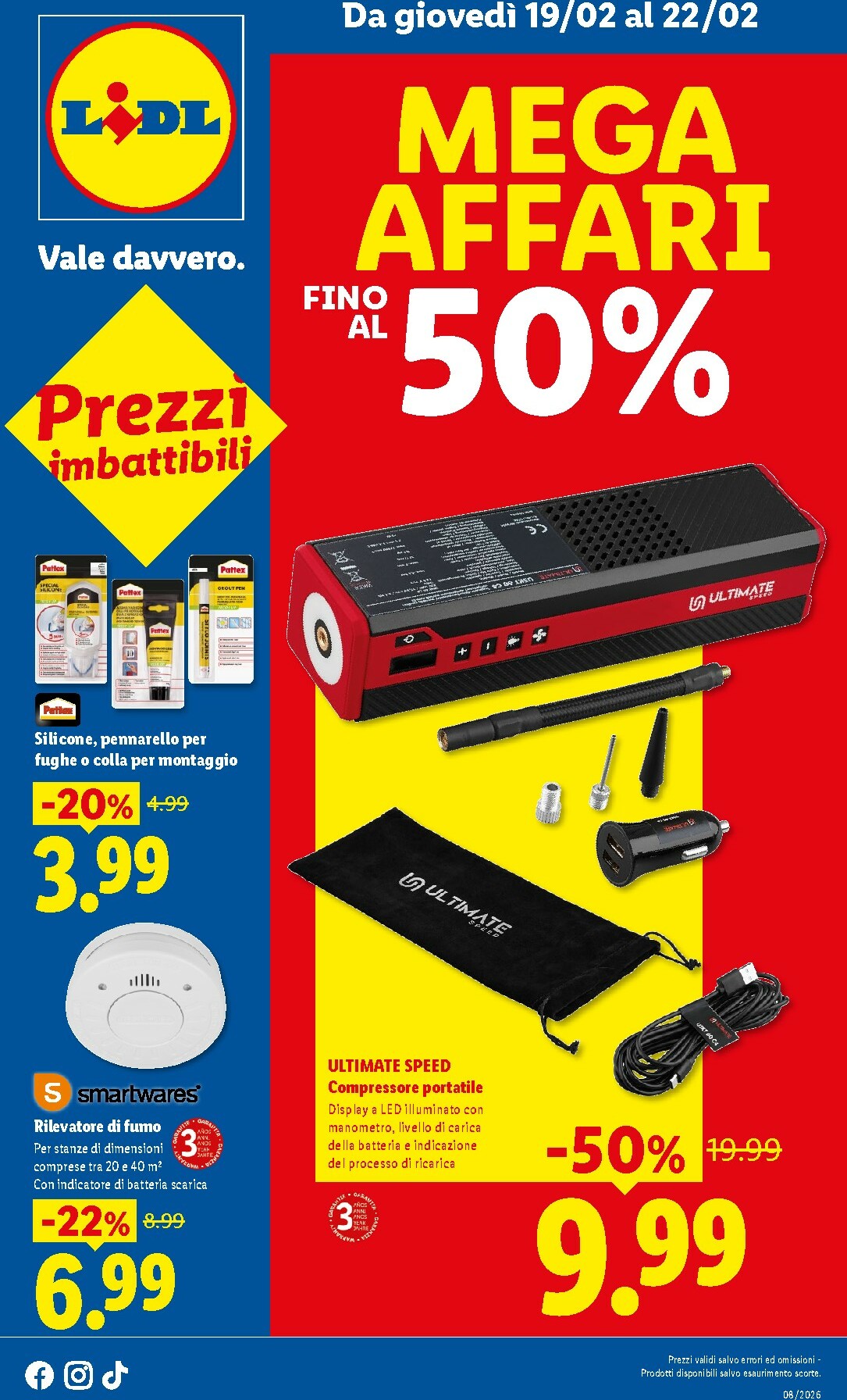 lidl - Volantino Lidl - Mega Affari valido dal 19/02/2026 al 22/02/2026