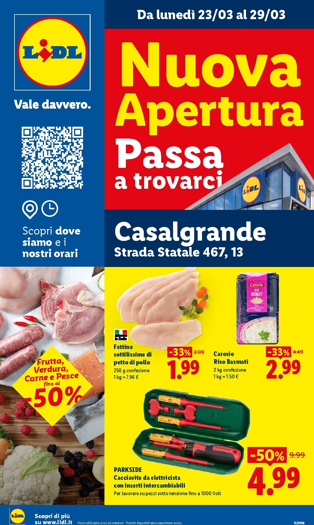 lidl - Volantino Lidl - Nuova apertura Casalgrande valido dal 23/03/2026 al 29/03/2026