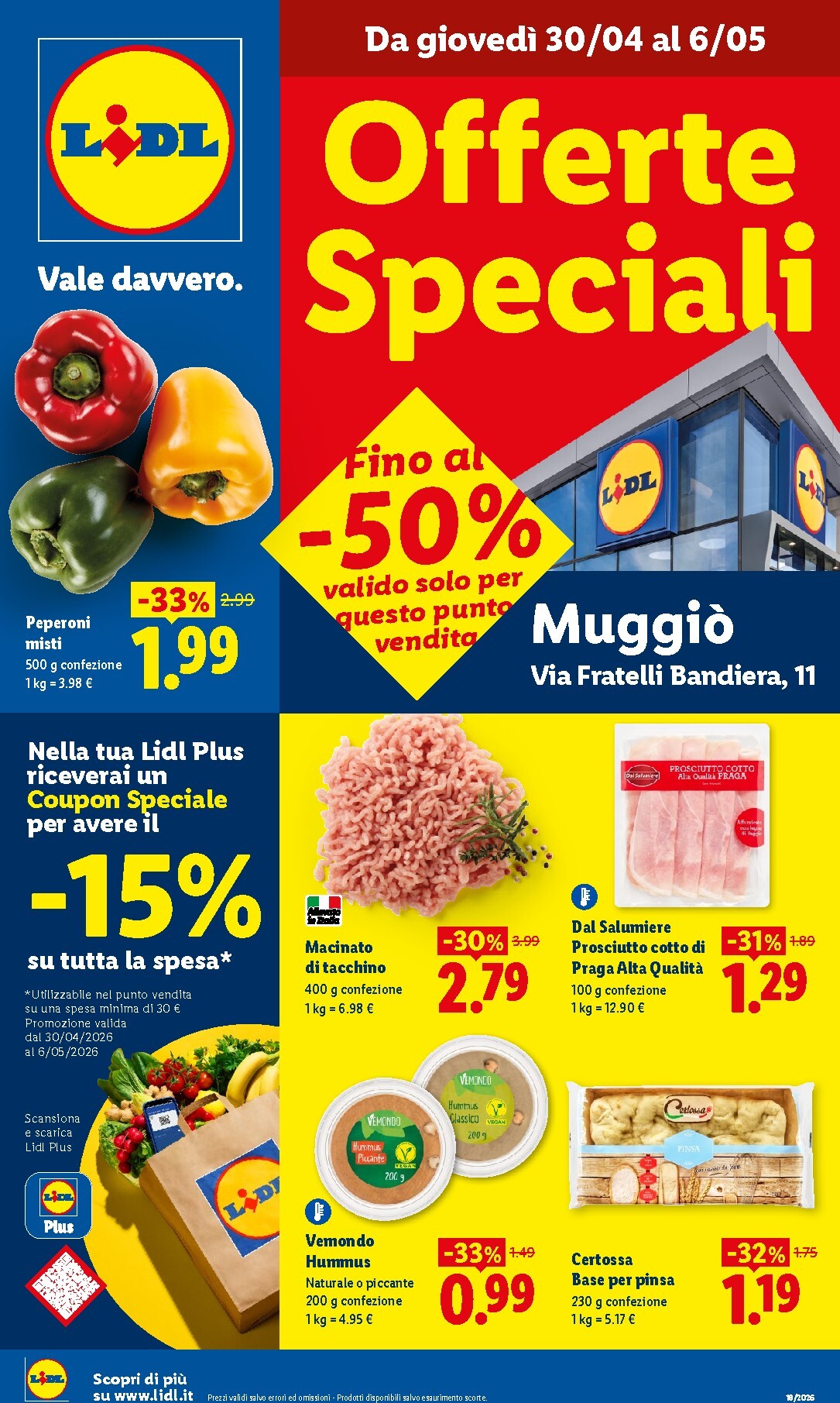 lidl - Volantino Lidl - Muggiò per la prossima settimana dal giovedì 30/04/2026 al mercoledì 06/05/2026