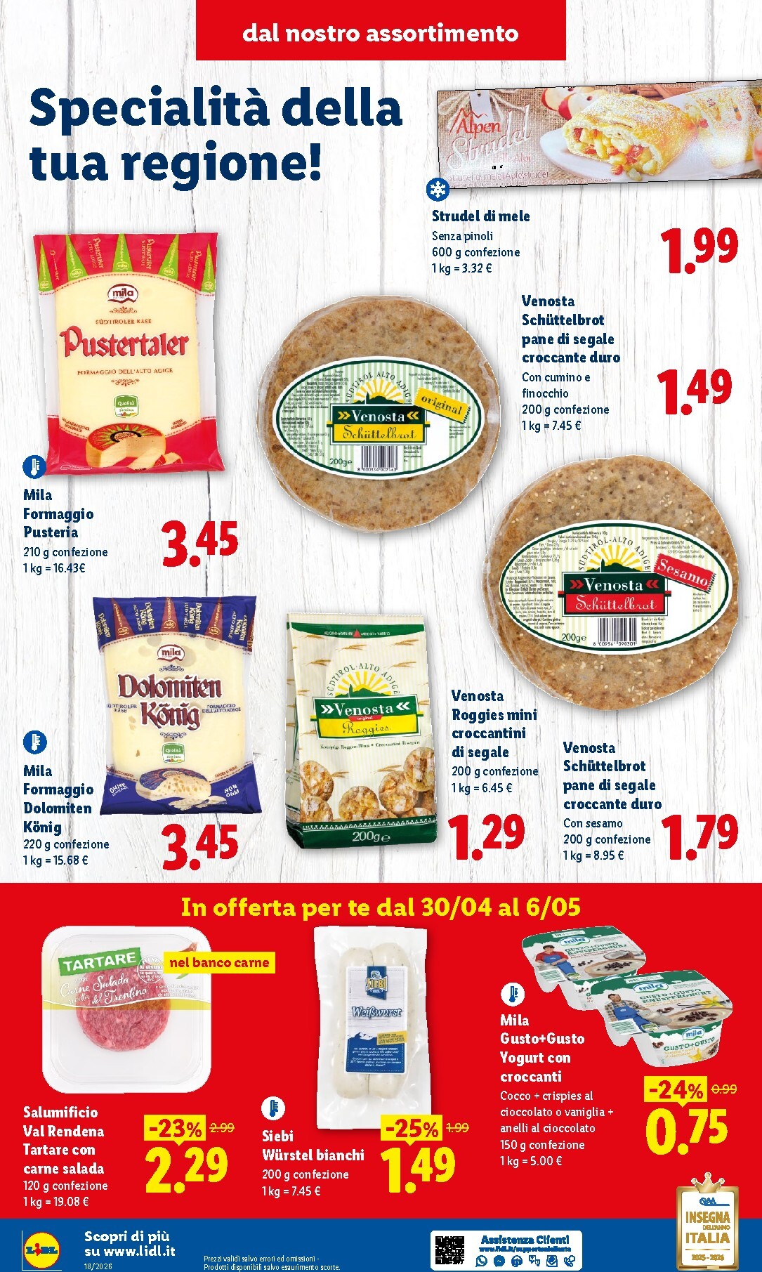 lidl - Volantino Lidl - Trentino Alto-Adige per la prossima settimana dal giovedì 30/04/2026 al mercoledì 06/05/2026 - page: 4