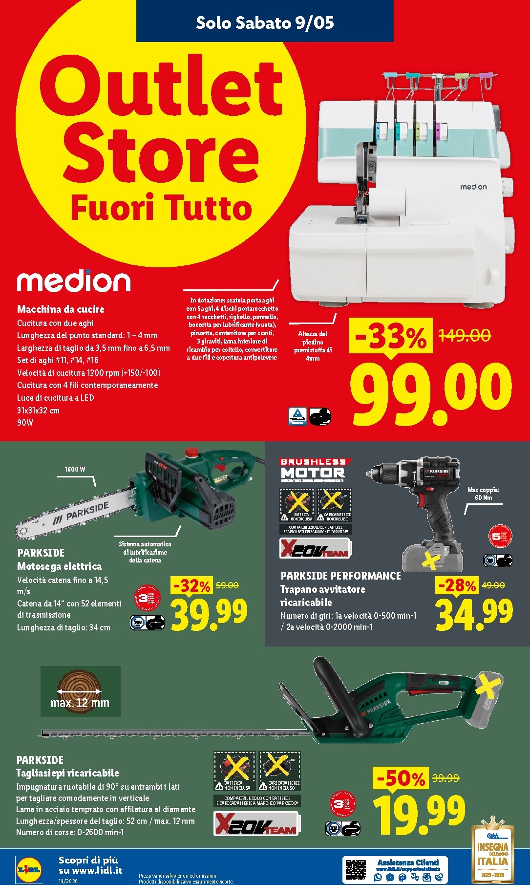 lidl - Volantino Lidl - Outlet Store Alessandria per la prossima settimana dal giovedì 07/05/2026 al sabato 09/05/2026 - page: 5