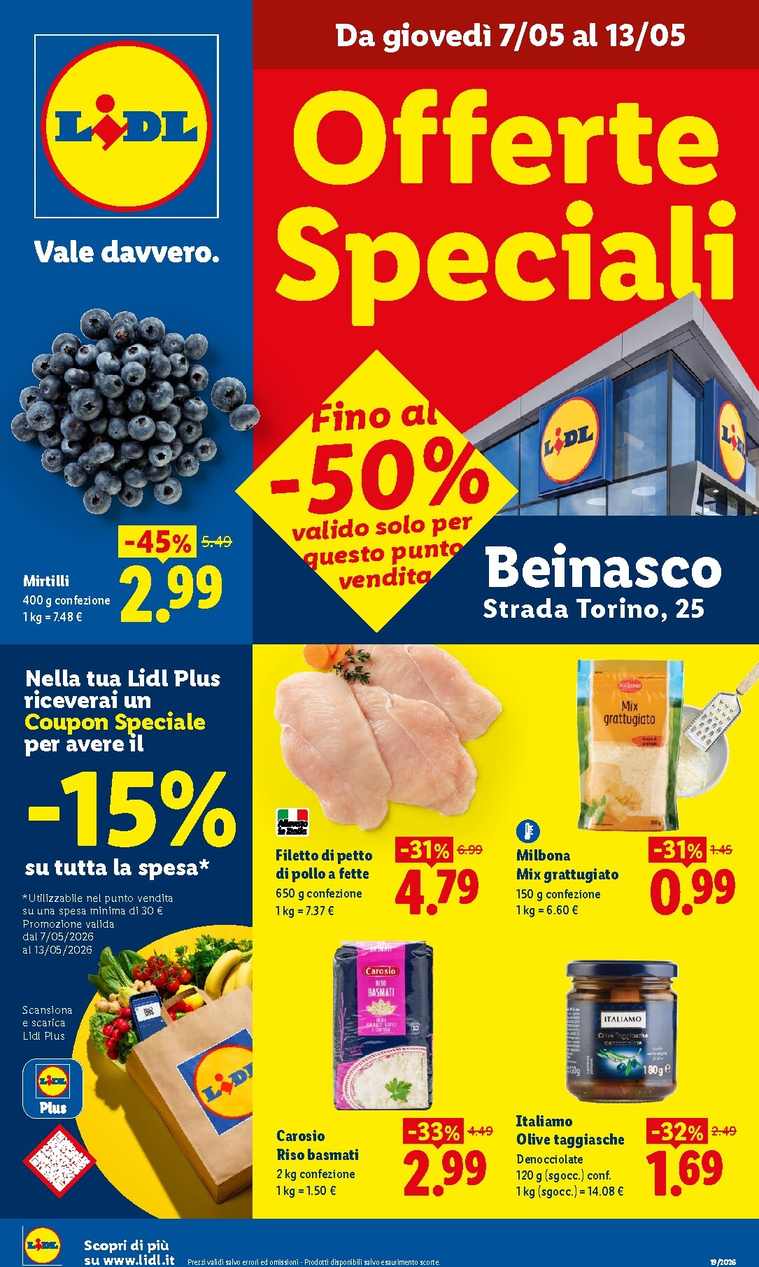 lidl - Volantino Lidl - Beinasco per la prossima settimana dal giovedì 07/05/2026 al mercoledì 13/05/2026