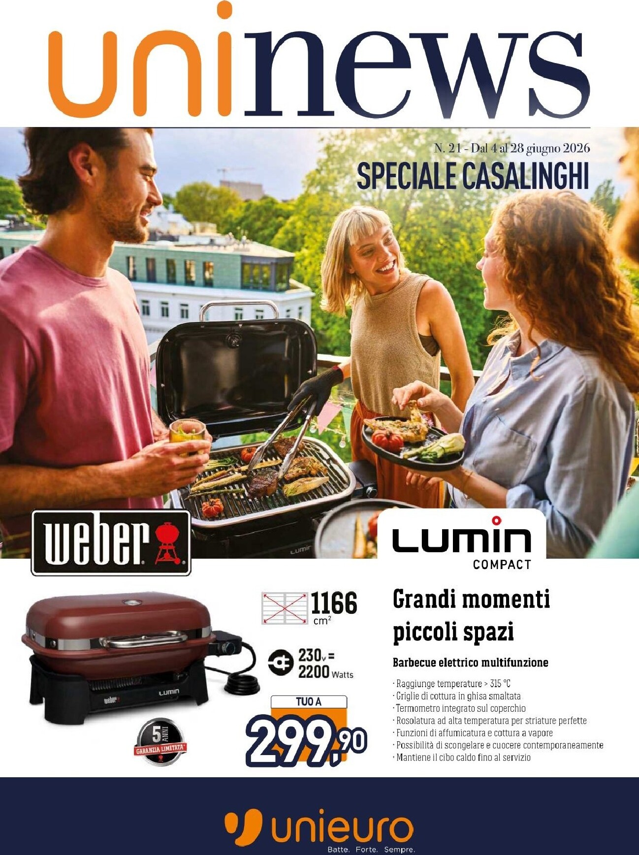 unieuro - Volantino attuale di Unieuro - Speciale Casalinghi valido dal giovedì 04/06/2026 al domenica 28/06/2026