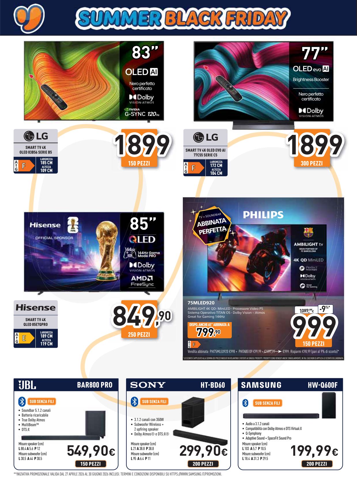 unieuro - Volantino attuale di Unieuro - Summer Black Friday valido dal giovedì 11/06/2026 al mercoledì 17/06/2026 - page: 2