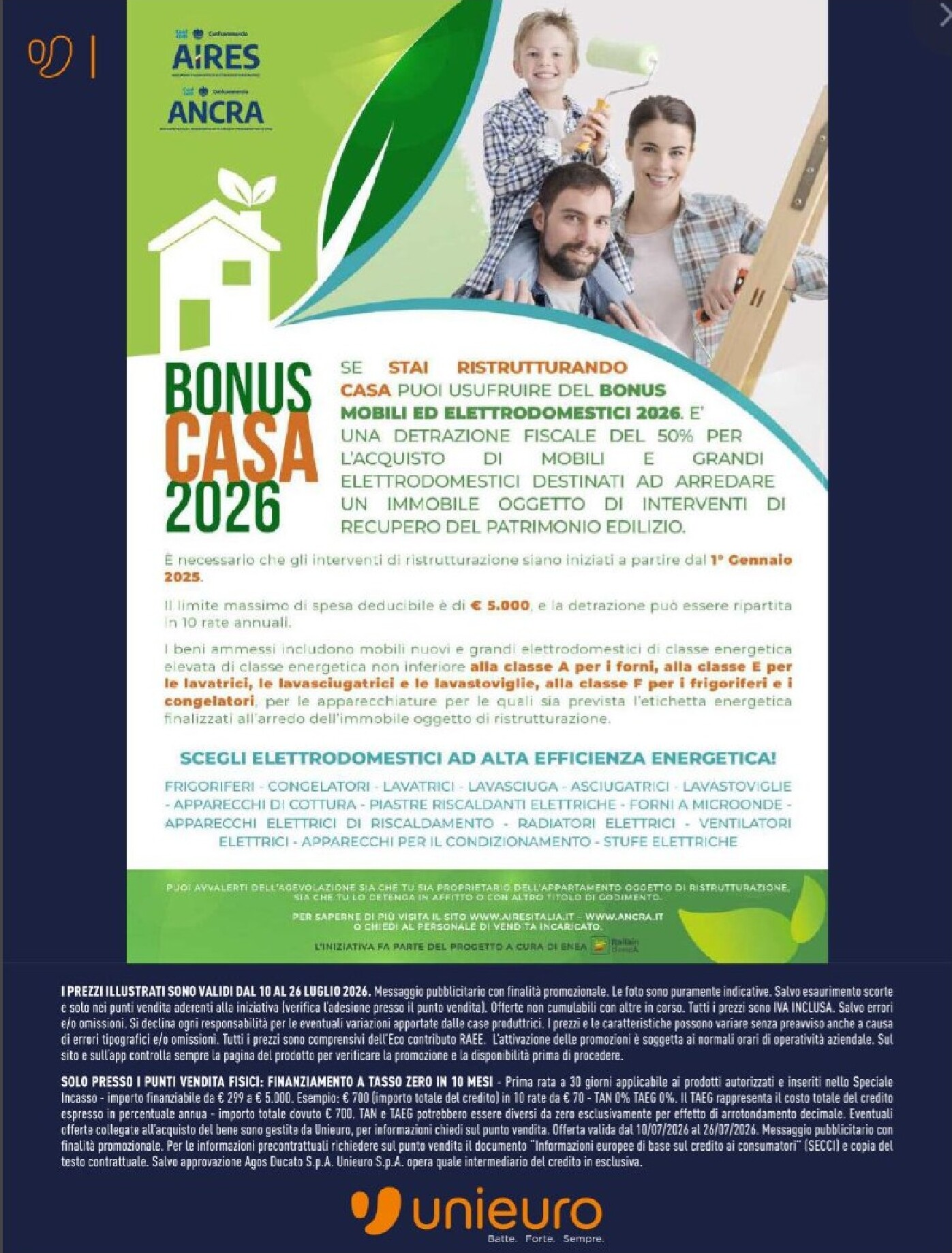 unieuro - Volantino attuale di Unieuro - Speciale Incasso valido dal venerdì 10/07/2026 al domenica 26/07/2026 - page: 11