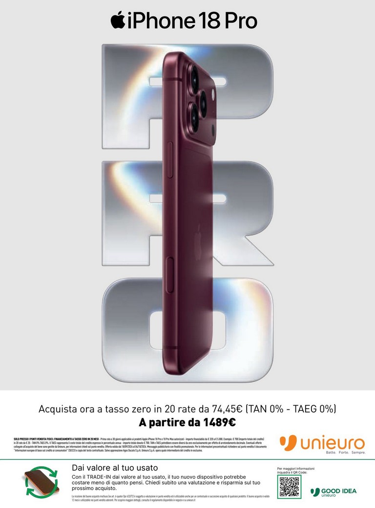 unieuro - Volantino attuale di Unieuro valido dal venerdì 18/09/2026 al domenica 04/10/2026 - page: 33