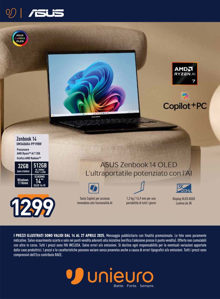 unieuro - Volantino Unieuro - Speciale ASUS valido dal 14/04 al 27/04 - page: 8