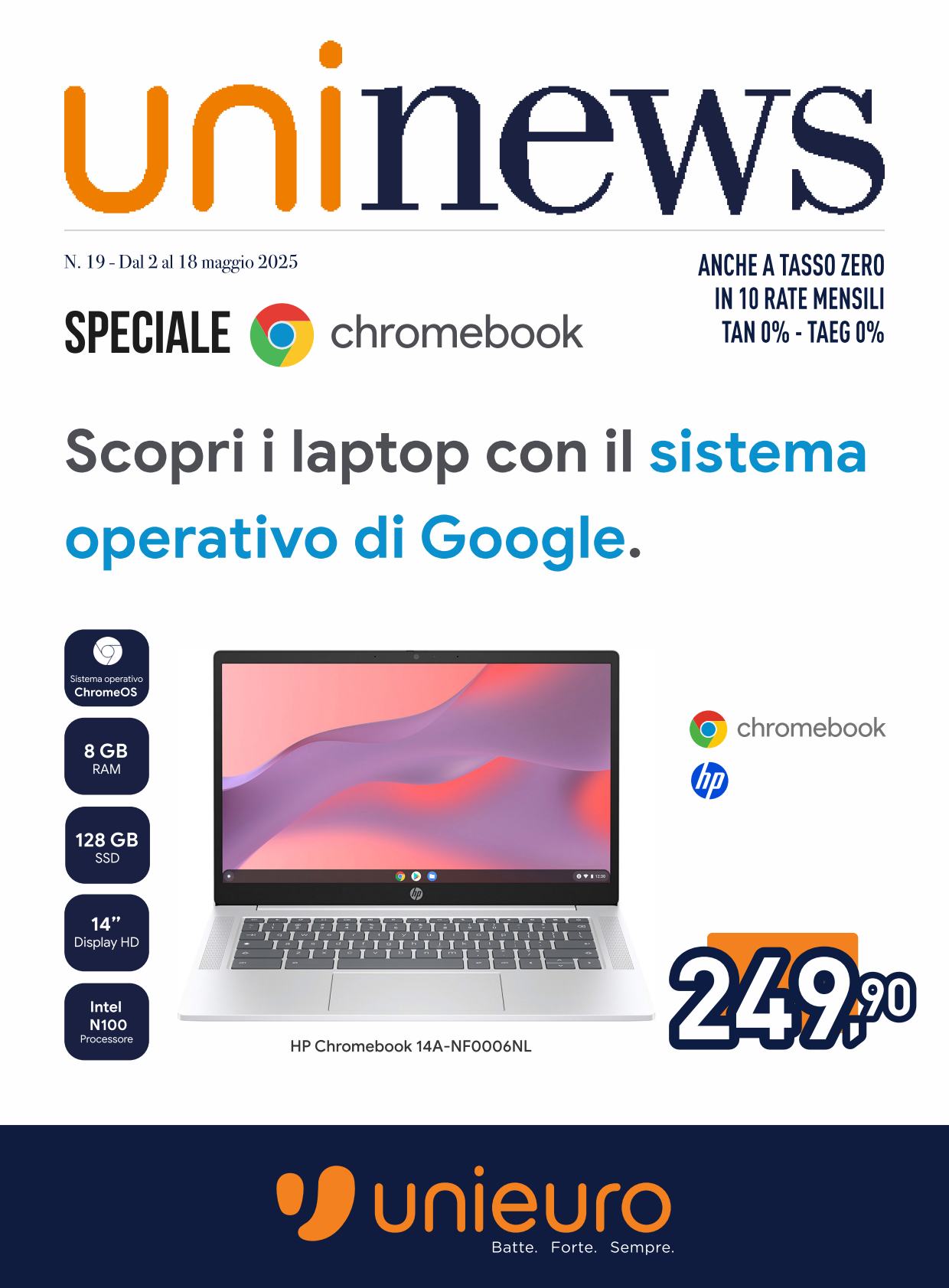 unieuro - Volantino Unieuro - Speciale Chromebook valido dal 02/05 al 18/05