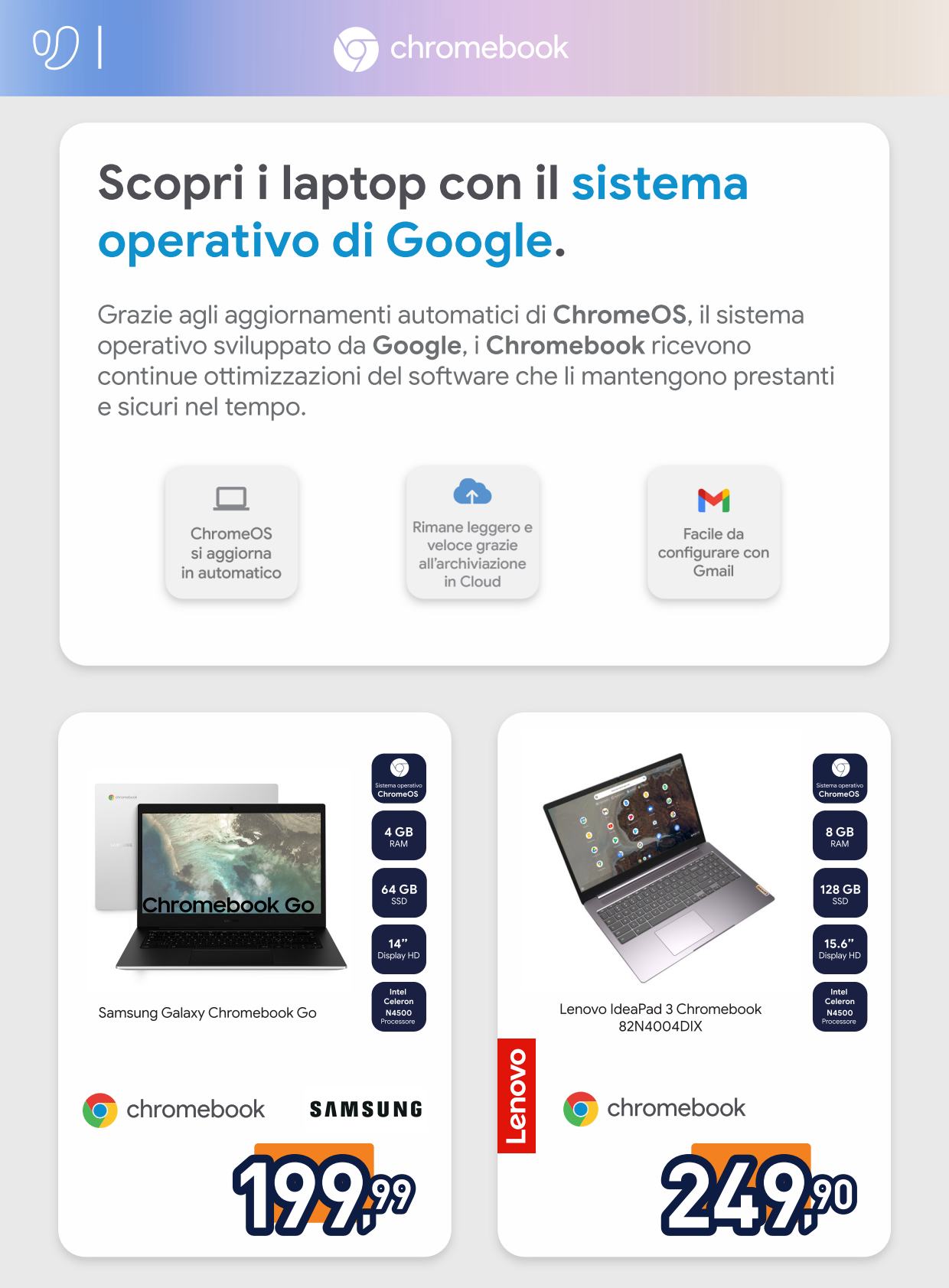 unieuro - Volantino Unieuro - Speciale Chromebook valido dal 02/05 al 18/05 - page: 4