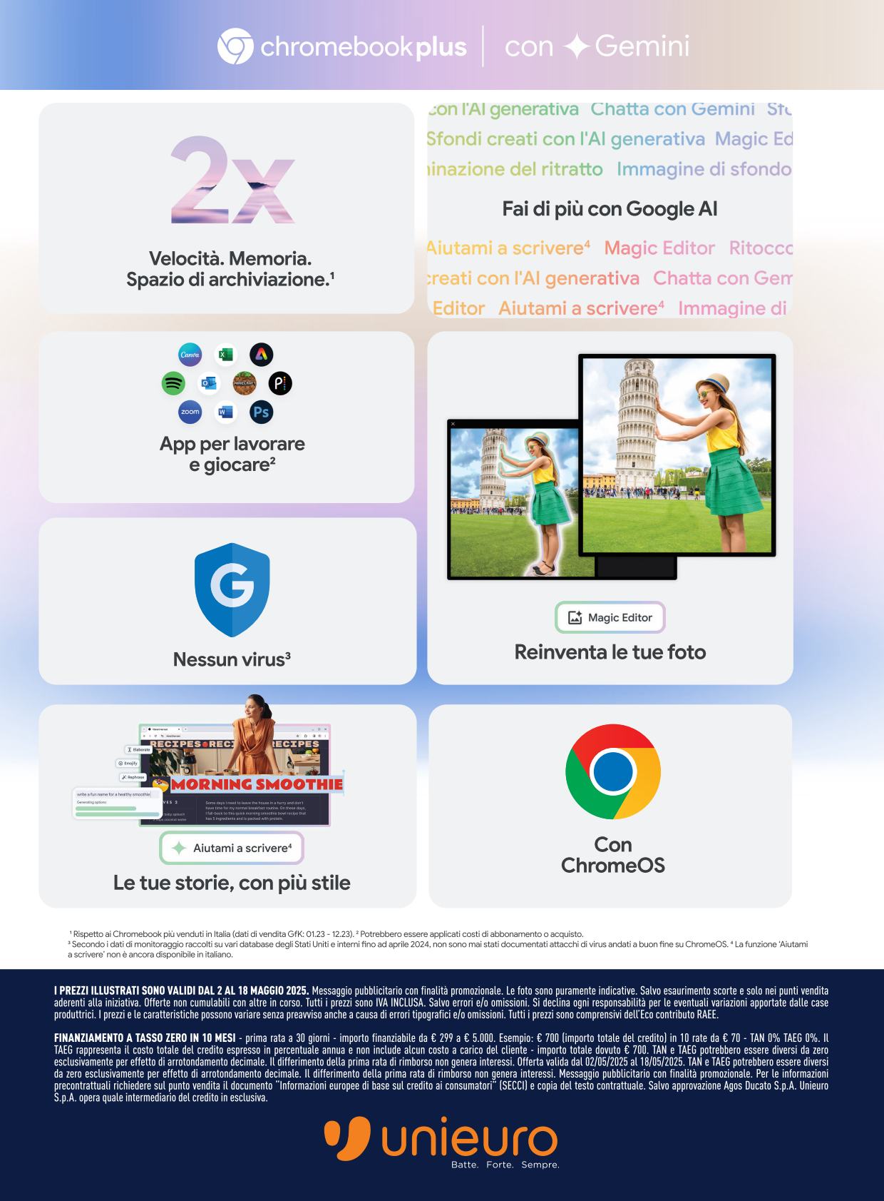 unieuro - Volantino Unieuro - Speciale Chromebook valido dal 02/05 al 18/05 - page: 8