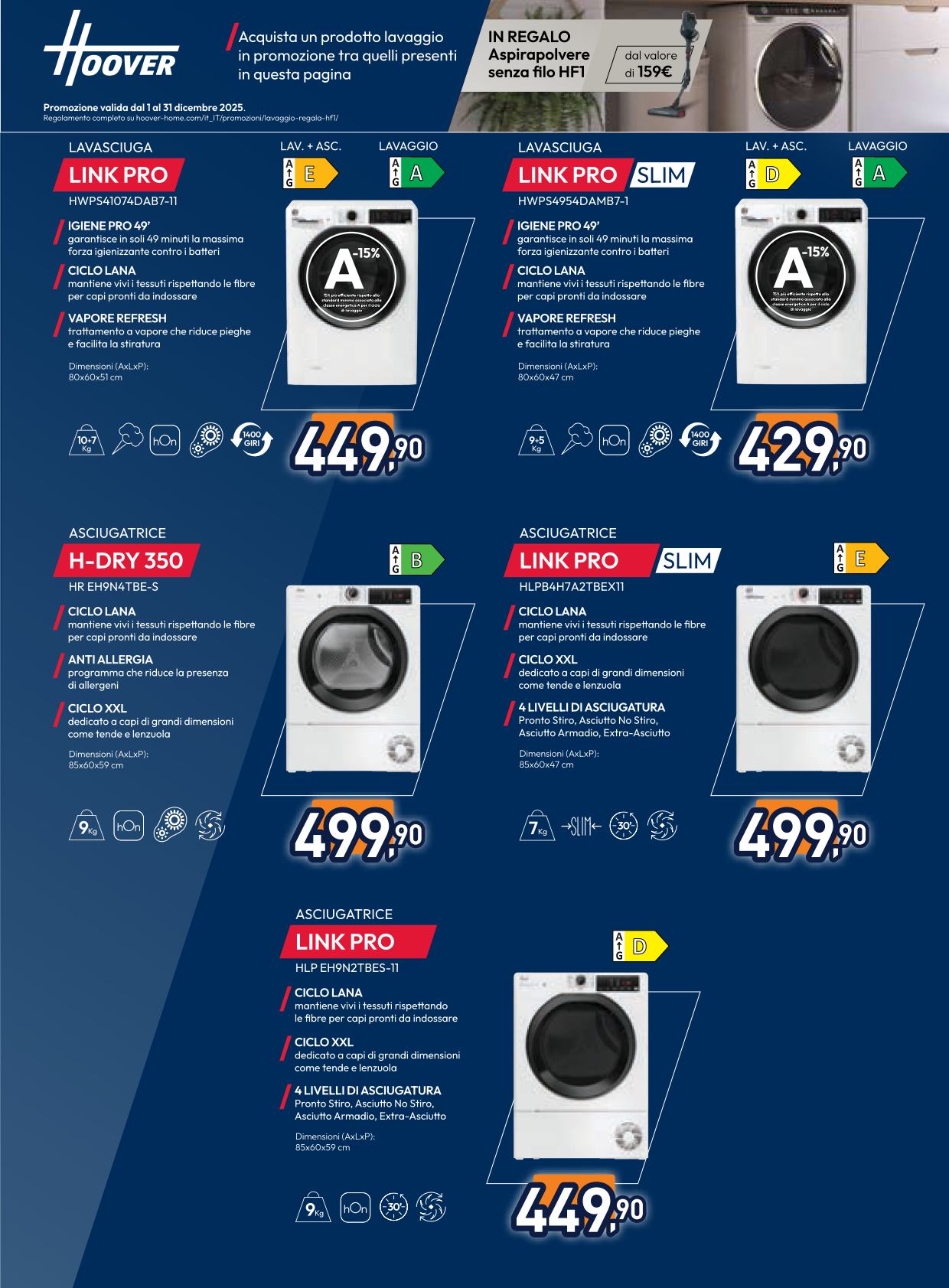 unieuro - Volantino Unieuro - Speciale Candy Hoover valido dal 05/12 al 24/12 - page: 3