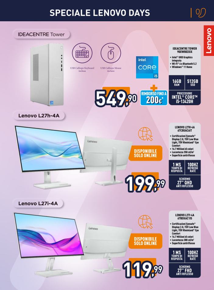 unieuro - Volantino Unieuro - Speciale Lenovo valido dal 15/12 al 30/12 - page: 5