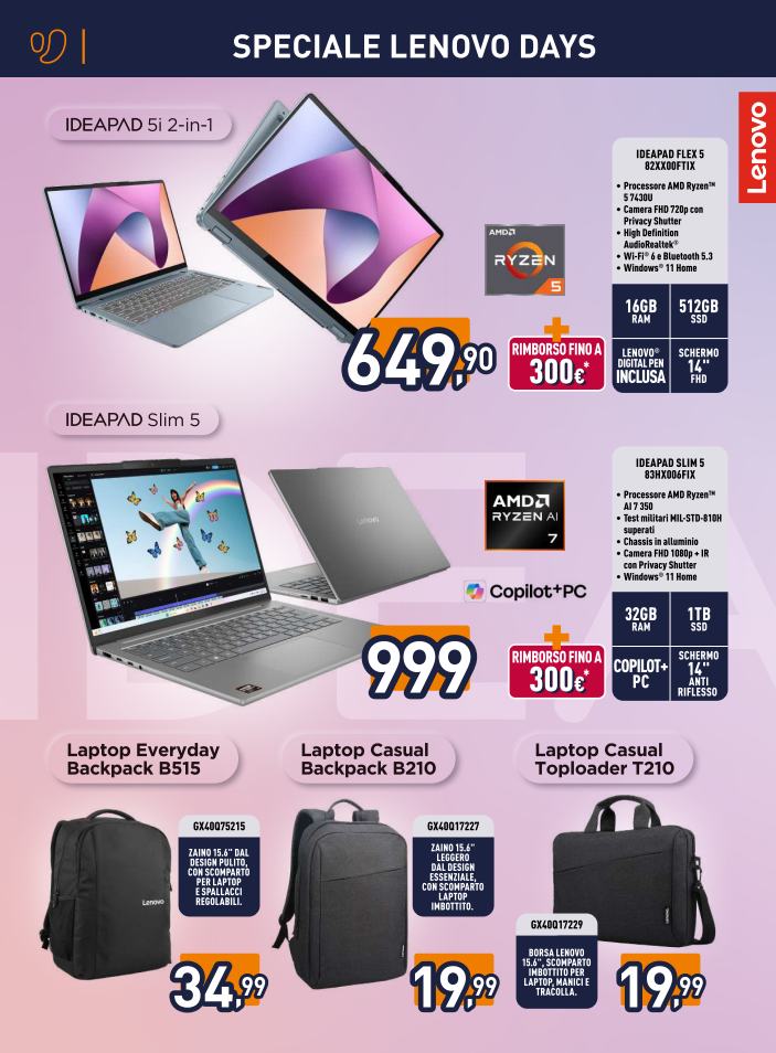 unieuro - Volantino Unieuro - Speciale Lenovo valido dal 15/12 al 30/12 - page: 2