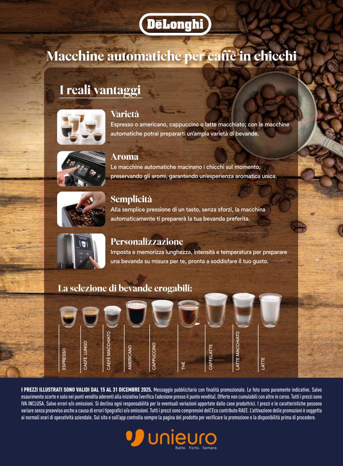 unieuro - Volantino Unieuro - Speciale DeLonghi Sfoglia lo speciale valido dal 15/12 al 31/12 - page: 3