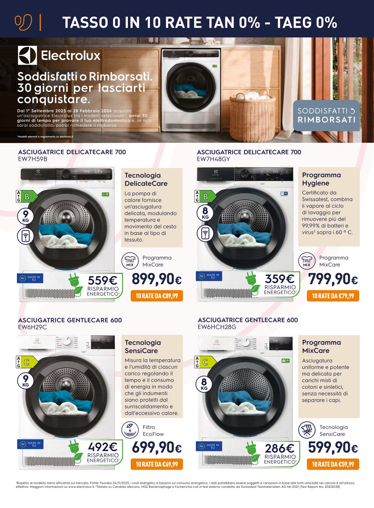unieuro - Volantino Unieuro - Speciale Electrolux valido dal 27/12 al 15/01 - page: 2