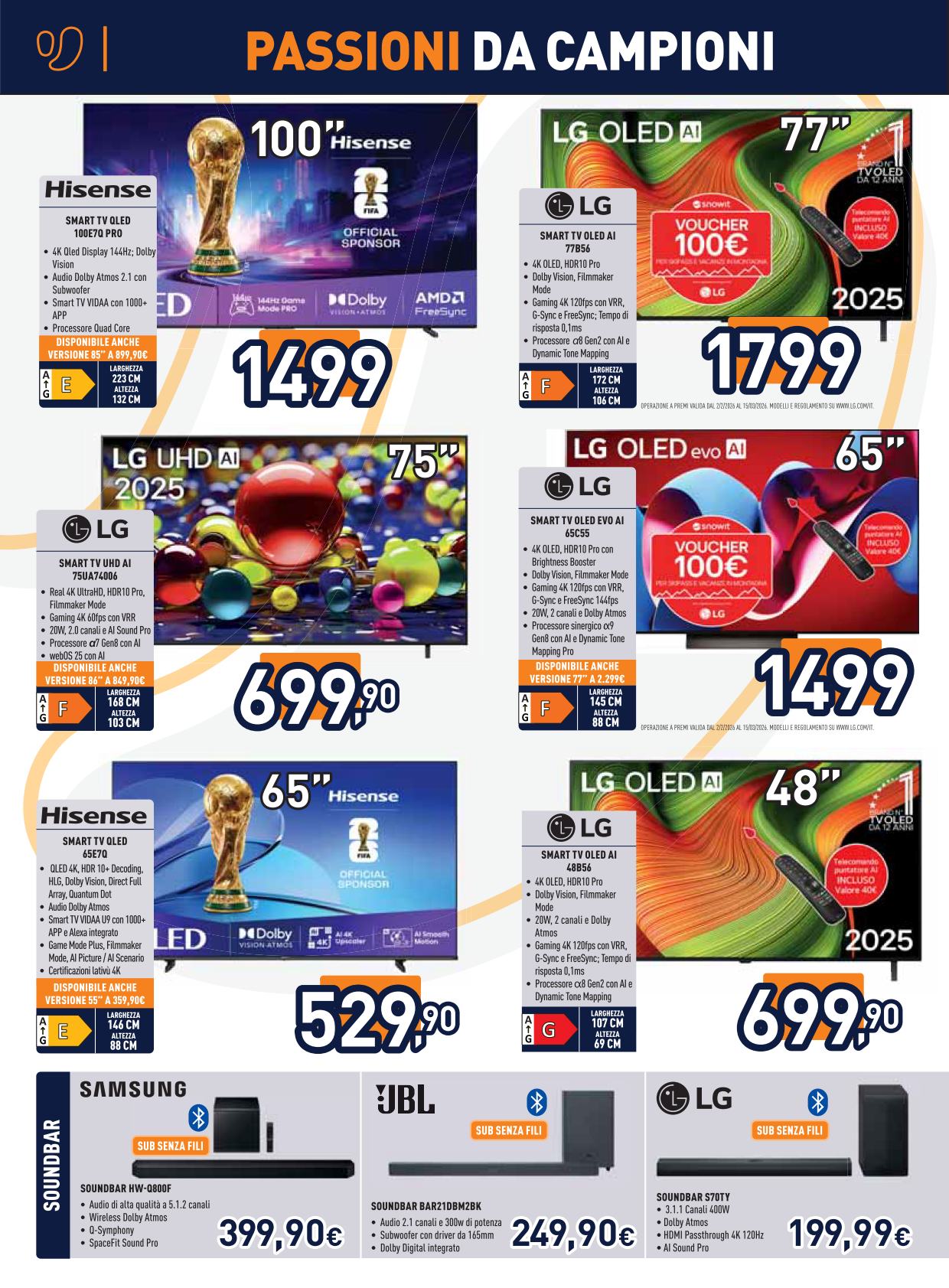 unieuro - Volantino Unieuro valido dal 13/02/2026 al 26/02/2026 - page: 4