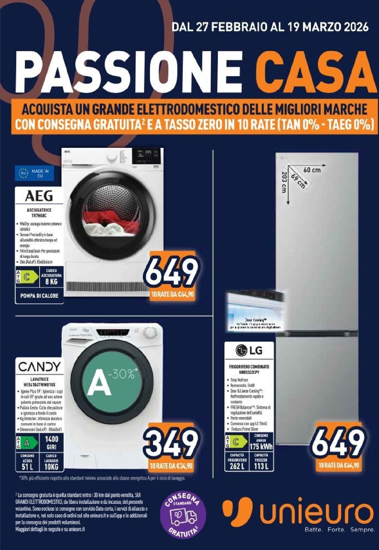 unieuro - Volantino Unieuro valido dal 27/02/2026 al 19/03/2026